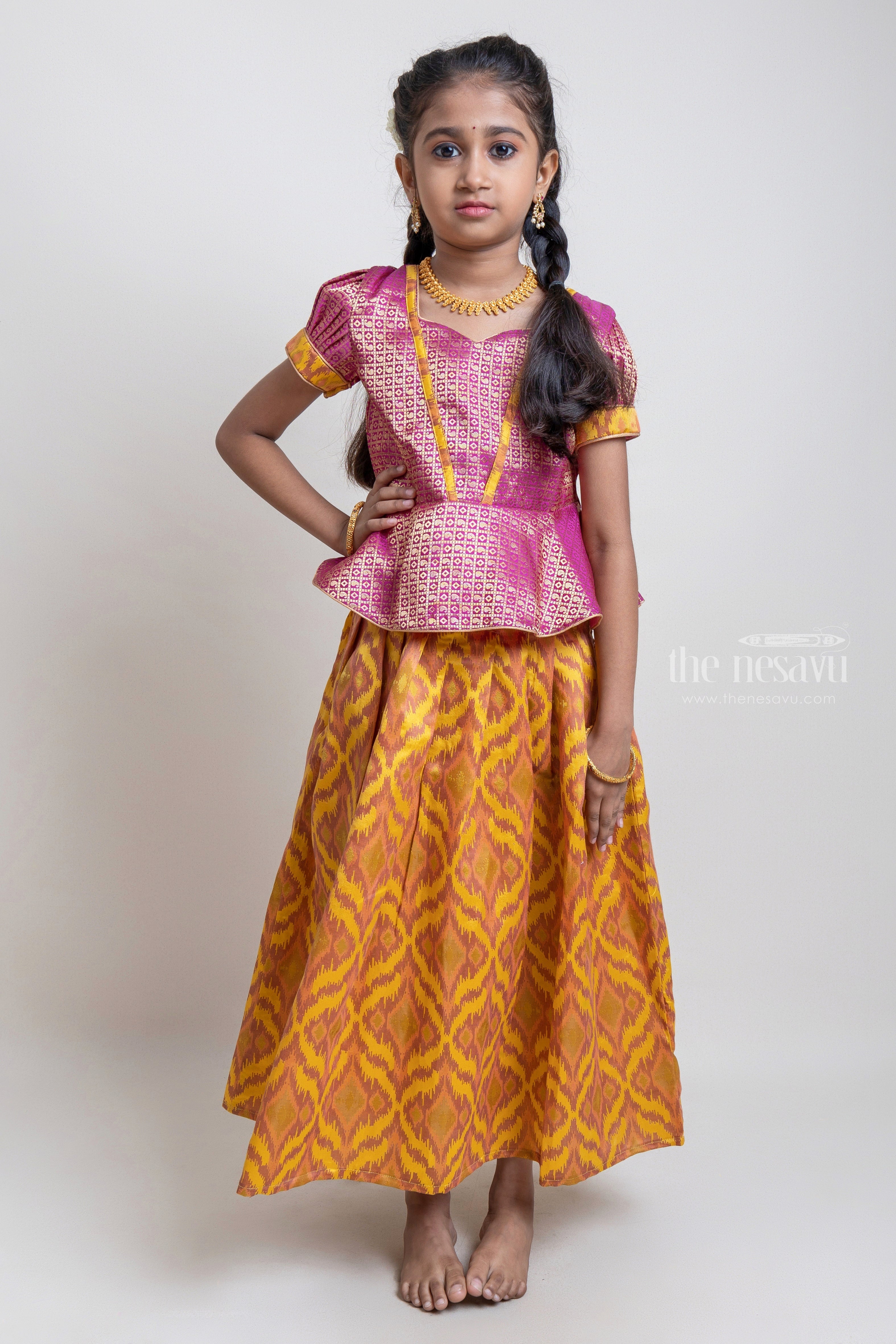 Traditional Wear For Girls Latest Pattu Pavadai The Nesavu The Nesavu