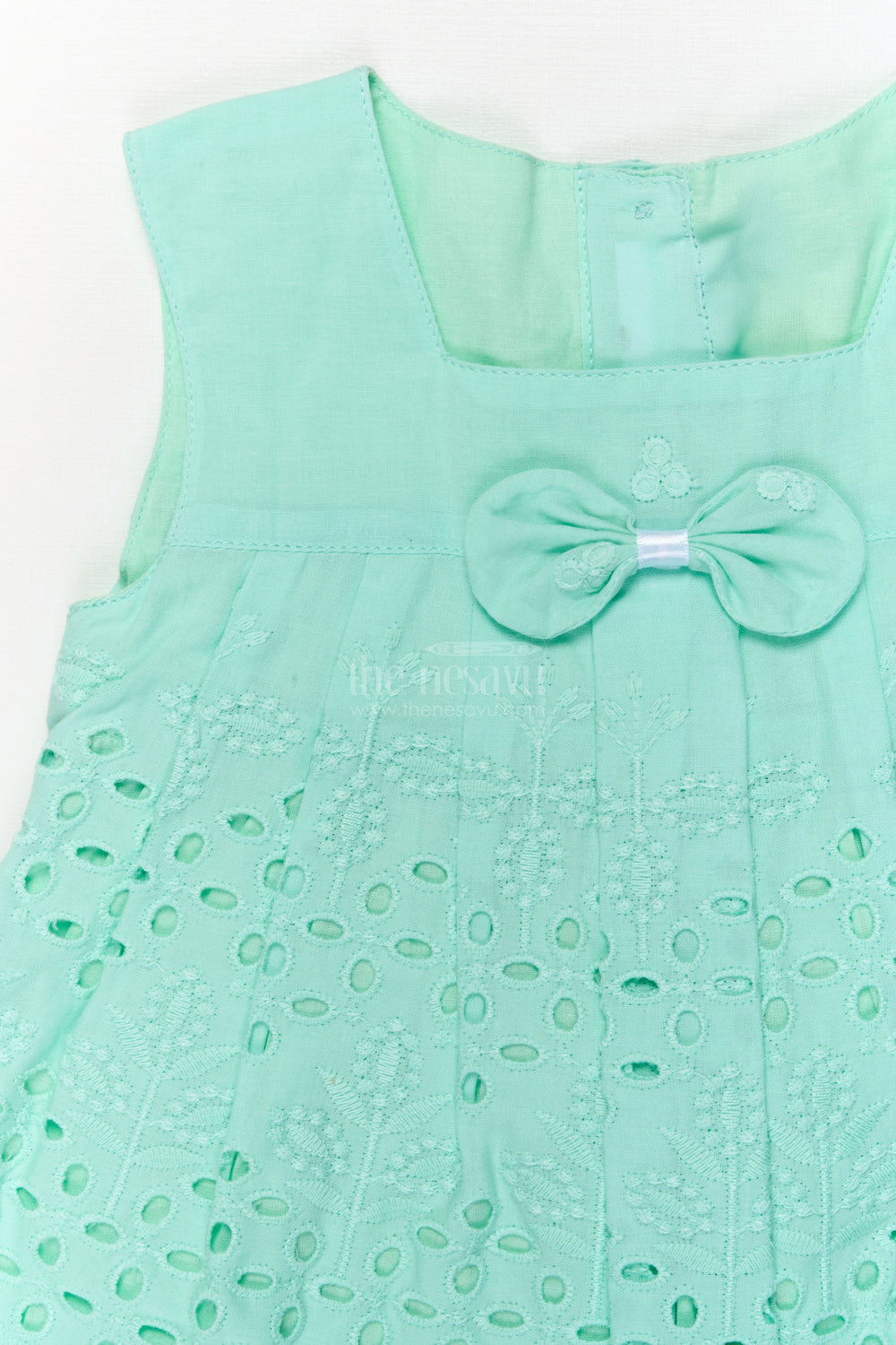 The Nesavu Baby Cotton Frocks Hakoba Frock Set for Toddler Girls with Bloomers for Festive Playtime Nesavu Nesavu toddler girl hakoba cotton frock with bloomers and embroidery for festive comfort