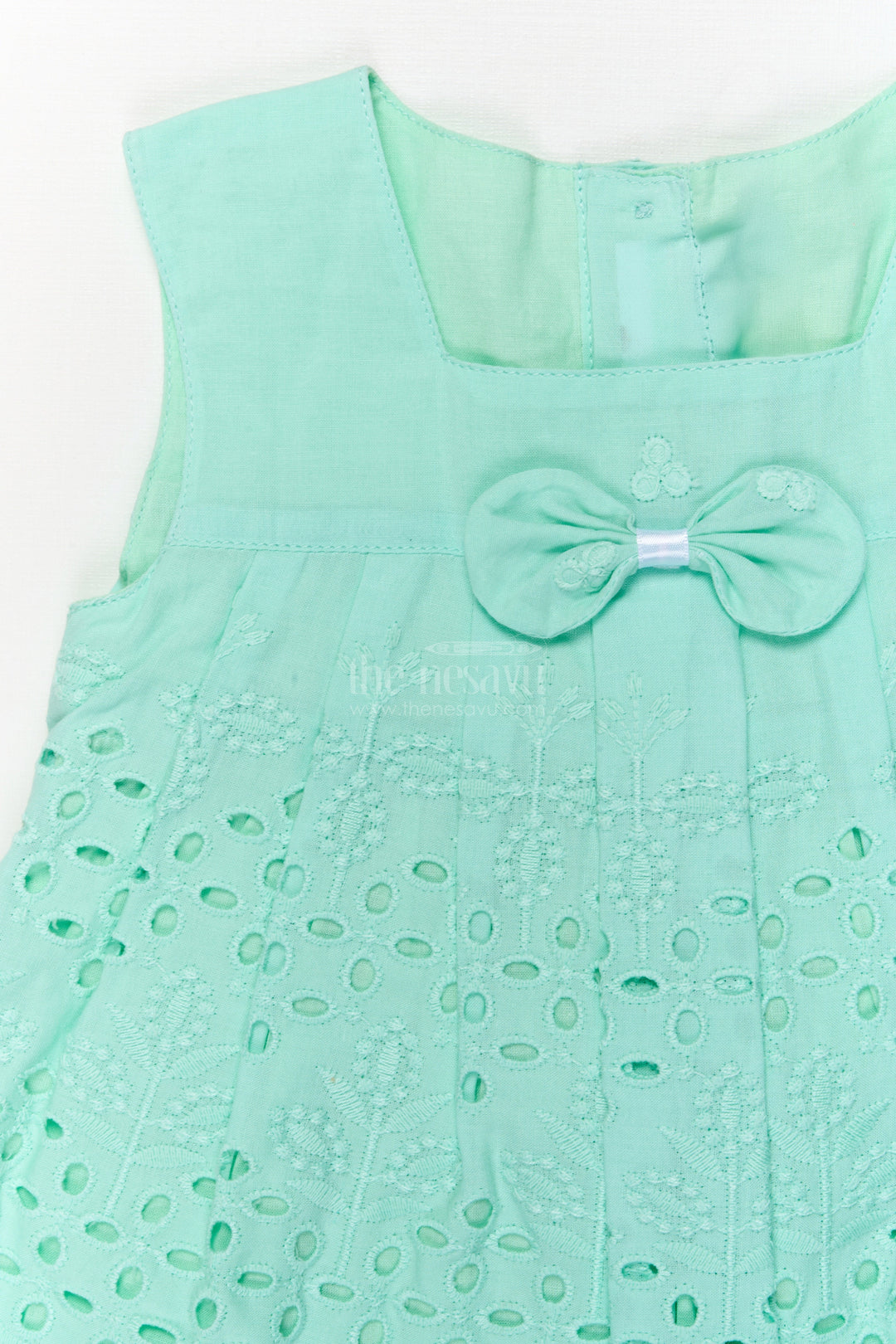 The Nesavu Baby Cotton Frocks Hakoba Frock Set for Toddler Girls with Bloomers for Festive Playtime Nesavu Nesavu toddler girl hakoba cotton frock with bloomers and embroidery for festive comfort