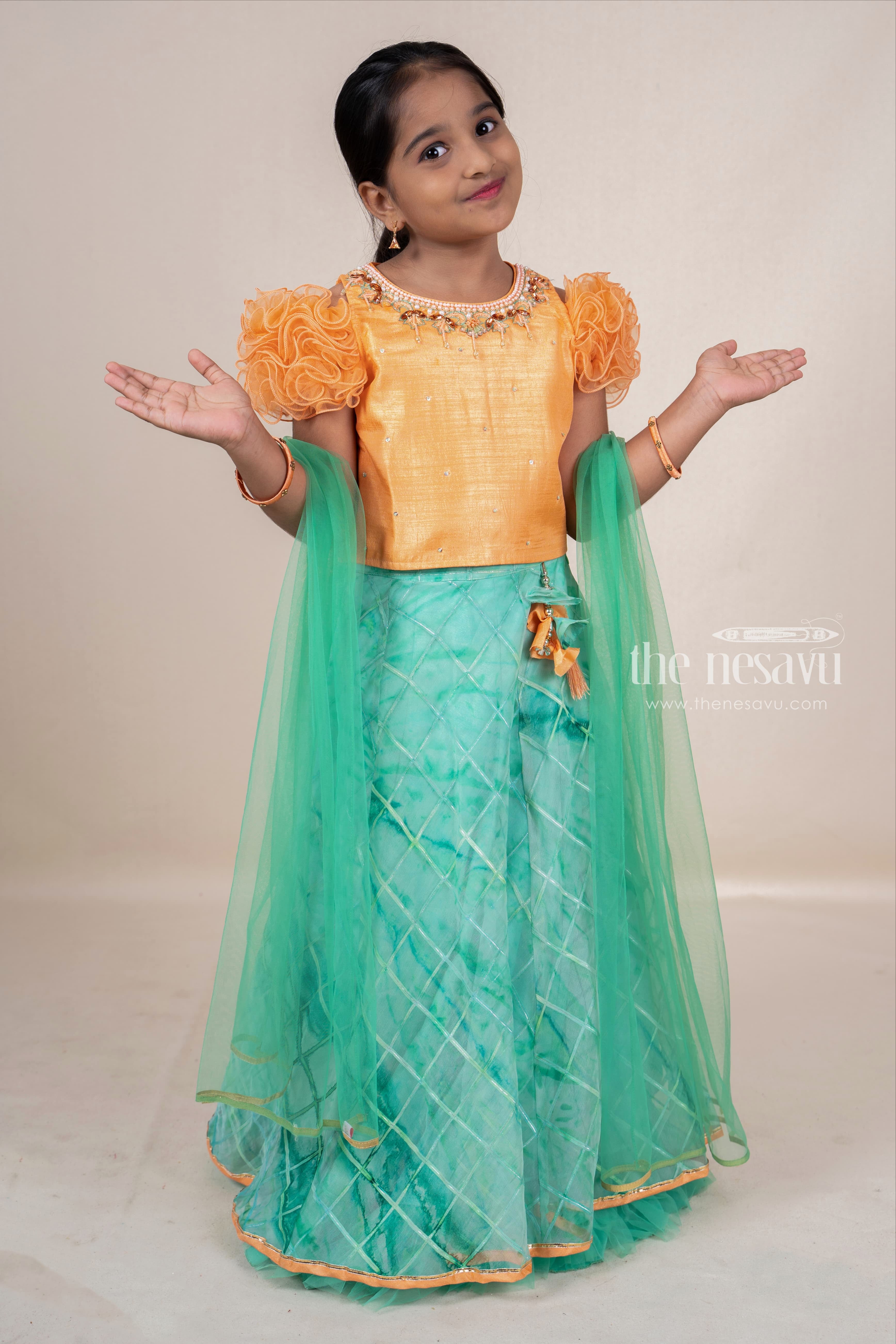 Stylish Ethnic Dresses For Baby Girls Party Wear Choli Ideas 2022 The Nesavu The Nesavu