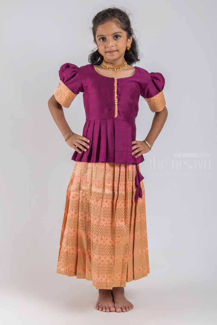 The Nesavu Pattu Pavadai Handwoven Pattu Pavadai Chattai: Authenticity Meets Elegance psr silks Nesavu