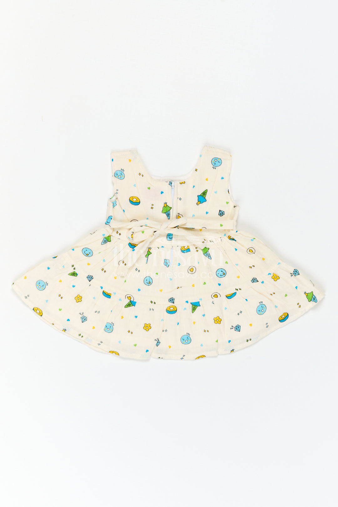 The Nesavu Baby Cotton Frocks Infant Printed Frock for Family Picnic Days Nesavu Nesavu Infant Printed Frock For Family Picnic Days With Breathable Muslin Cotton And Soft Flare