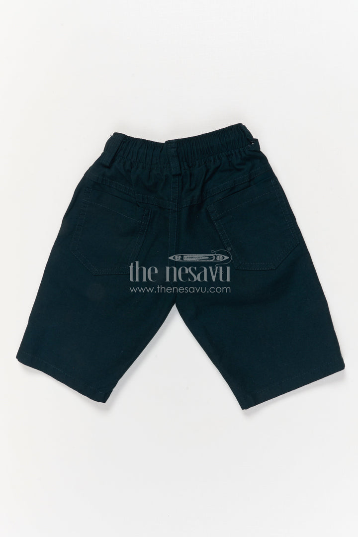 The Nesavu Boys Shorts Kids Cotton Shorts with Elastic Waistband and Playful Rabbit Print Nesavu Boys soft cotton shorts with rabbit print and drawstring waist – perfect for play