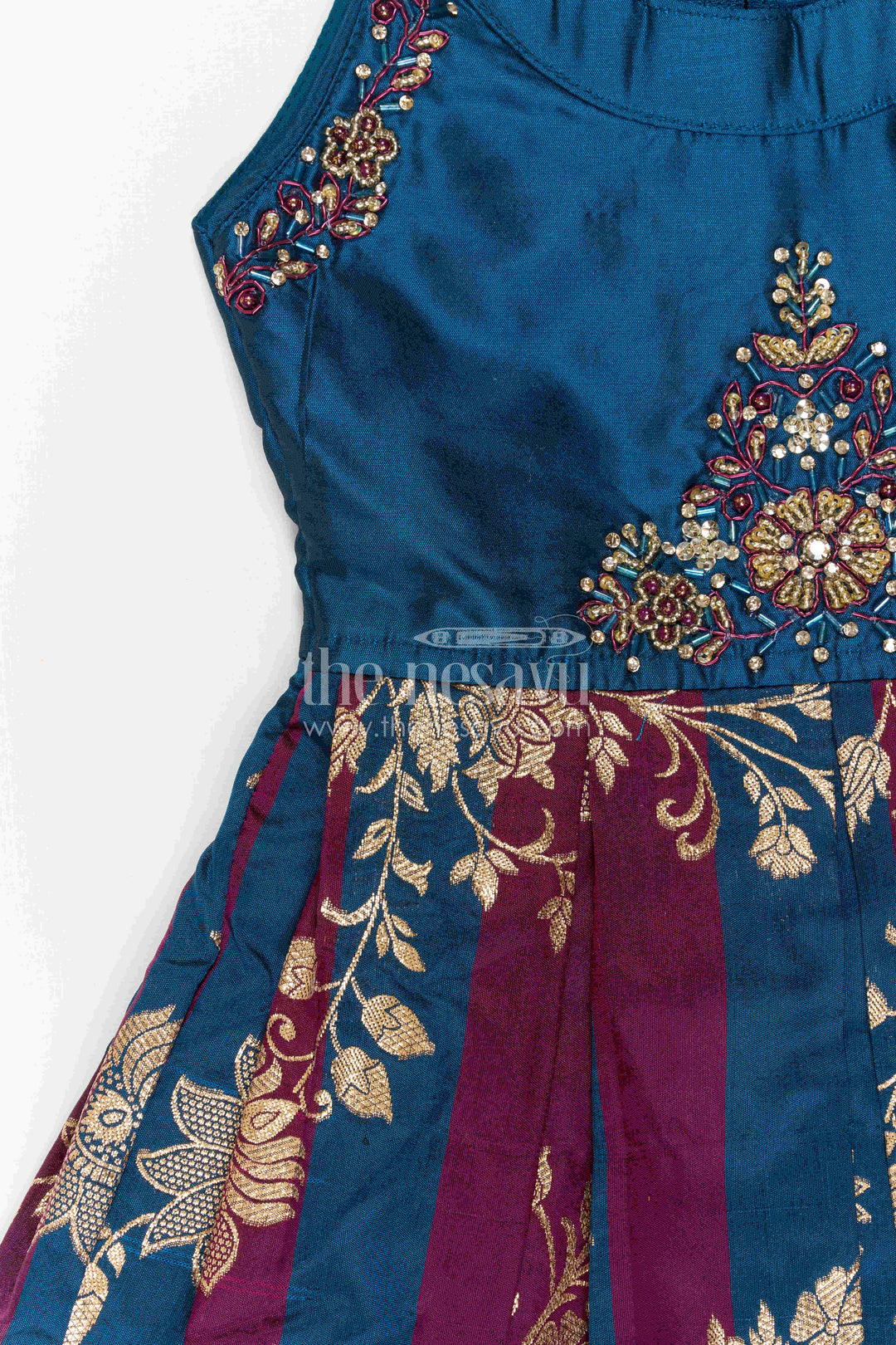 The Nesavu Silk Frock Kids Festive Dress for Wedding Receptions and Family Gatherings Nesavu Nesavu Kids Festive Dress For Wedding Receptions Cultural Events And Family Celebration Wear