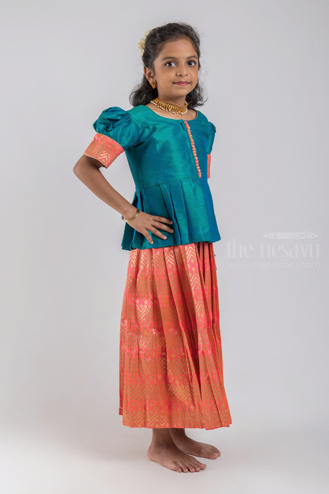 The Nesavu Pattu Pavadai Luxurious Pattu Langa: Immerse in the Rich Indian Heritage psr silks Nesavu