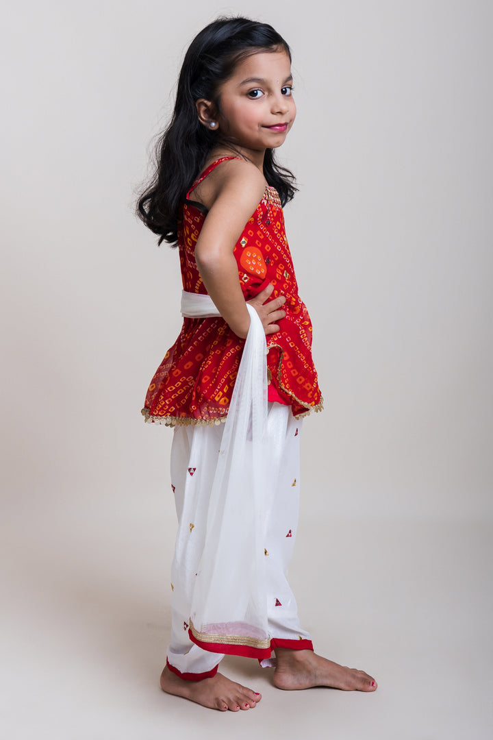 The Nesavu Girls Dothi Sets Maroon Short Tops With Mirror Embroidered Patiala Pants For Girls Nesavu Ethnic Short Tops And Patiala Pants| New Collection| The Nesavu
