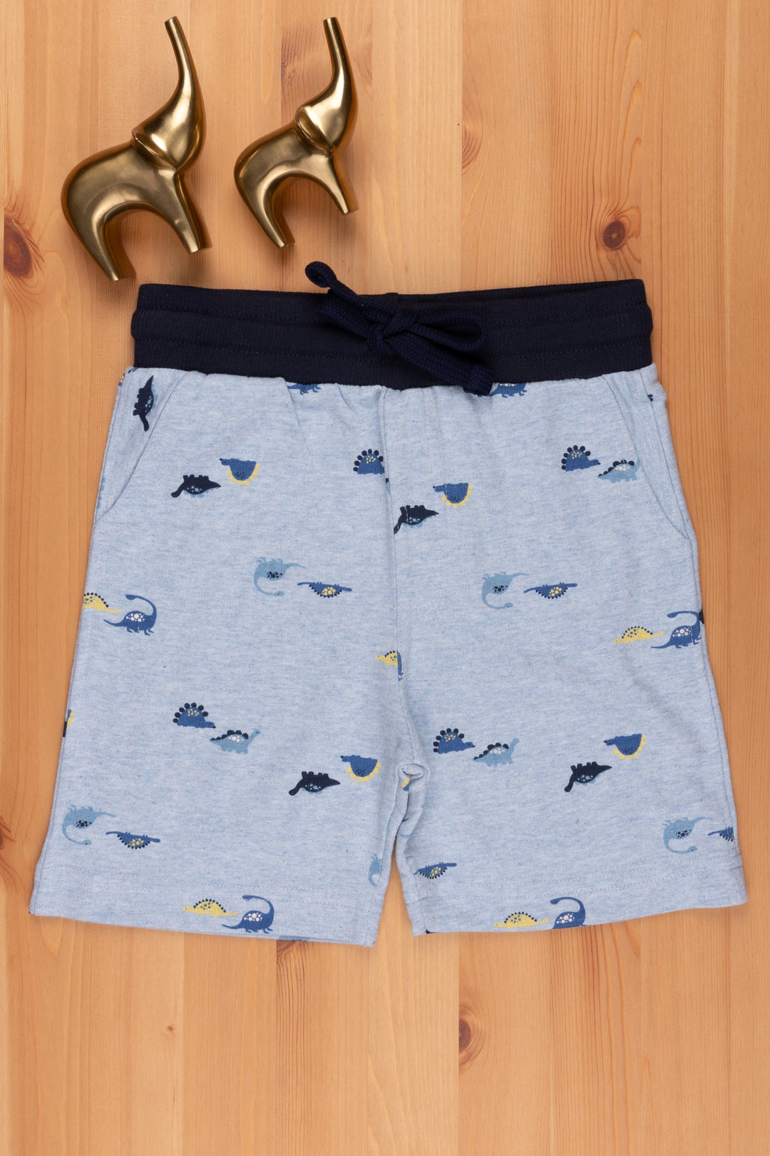 The Nesavu Boys Shorts Modern Unisex Kids Fashion Shorts Contemporary and Versatile Bottoms psr silks Nesavu 18 (2Y) / Gray LBW026