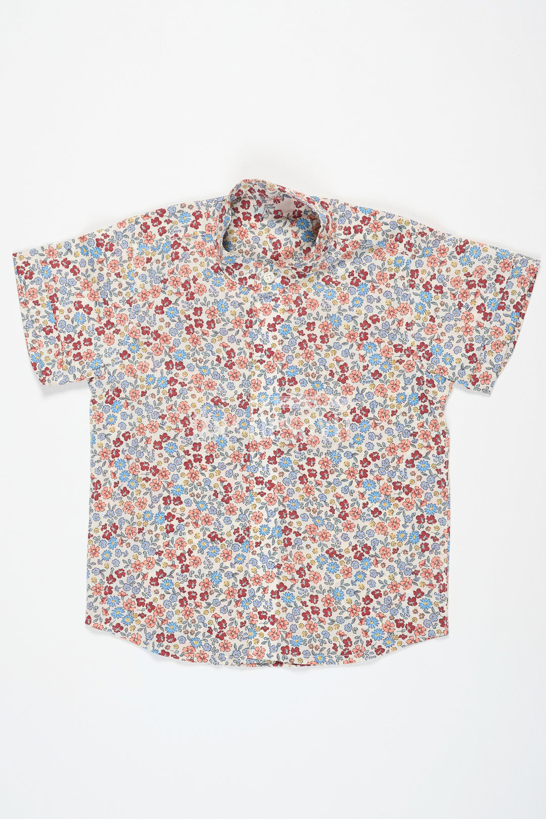 The Nesavu Boys Cotton Shirt Multicolor Boys Cotton Shirt with Floral Print Half Sleeves Playful and Trendy Design Nesavu 16 (1Y) / multicolor BS192A-16 Multicolor Floral Print Boys Cotton Shirt Nesavu Trendy Half Sleeves Comfortable Casual Wear