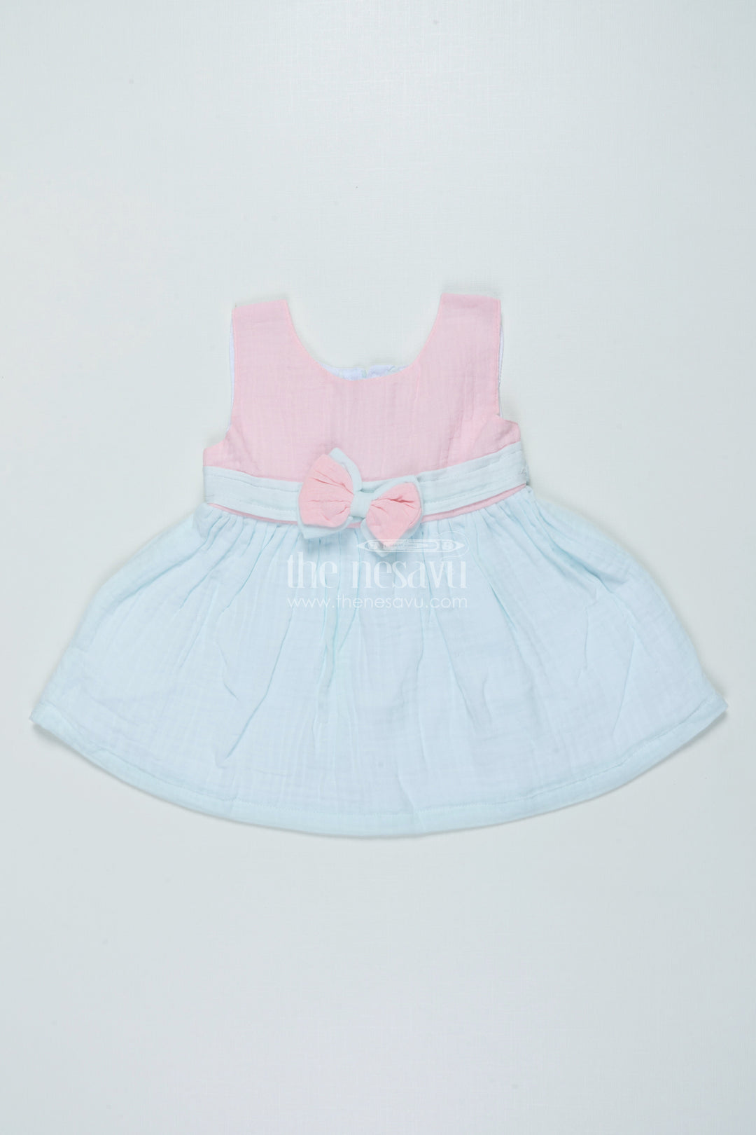 The Nesavu Baby Frocks Muslin Cotton Frock for Baby Girls for Summer Play and Daily Wear Nesavu 14 (6M) / Multicolor BFJ865A-14 Nesavu baby girl muslin cotton frock daily wear summer playtime comfort