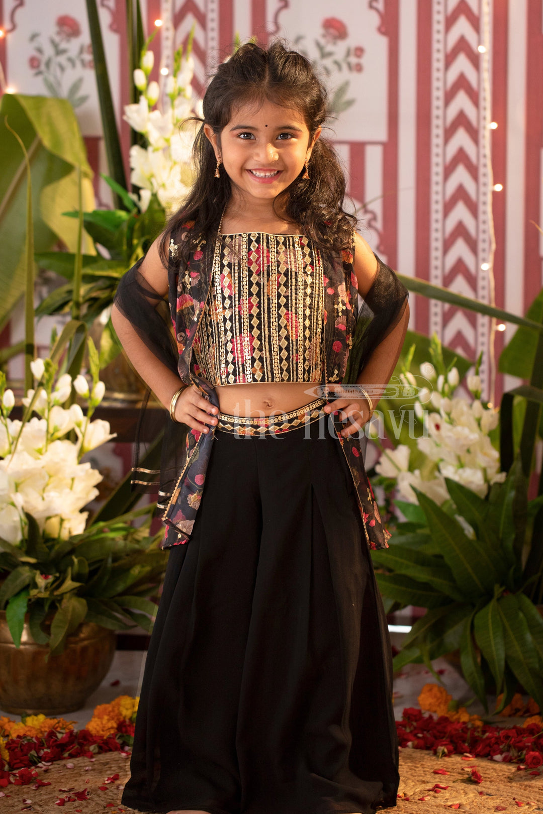 Georgette Printed Long Dress Indian Style for Girls Diwali Festive Wear Georgette Printed Long Dress Indian Style for Girls Diwali Festive Wear