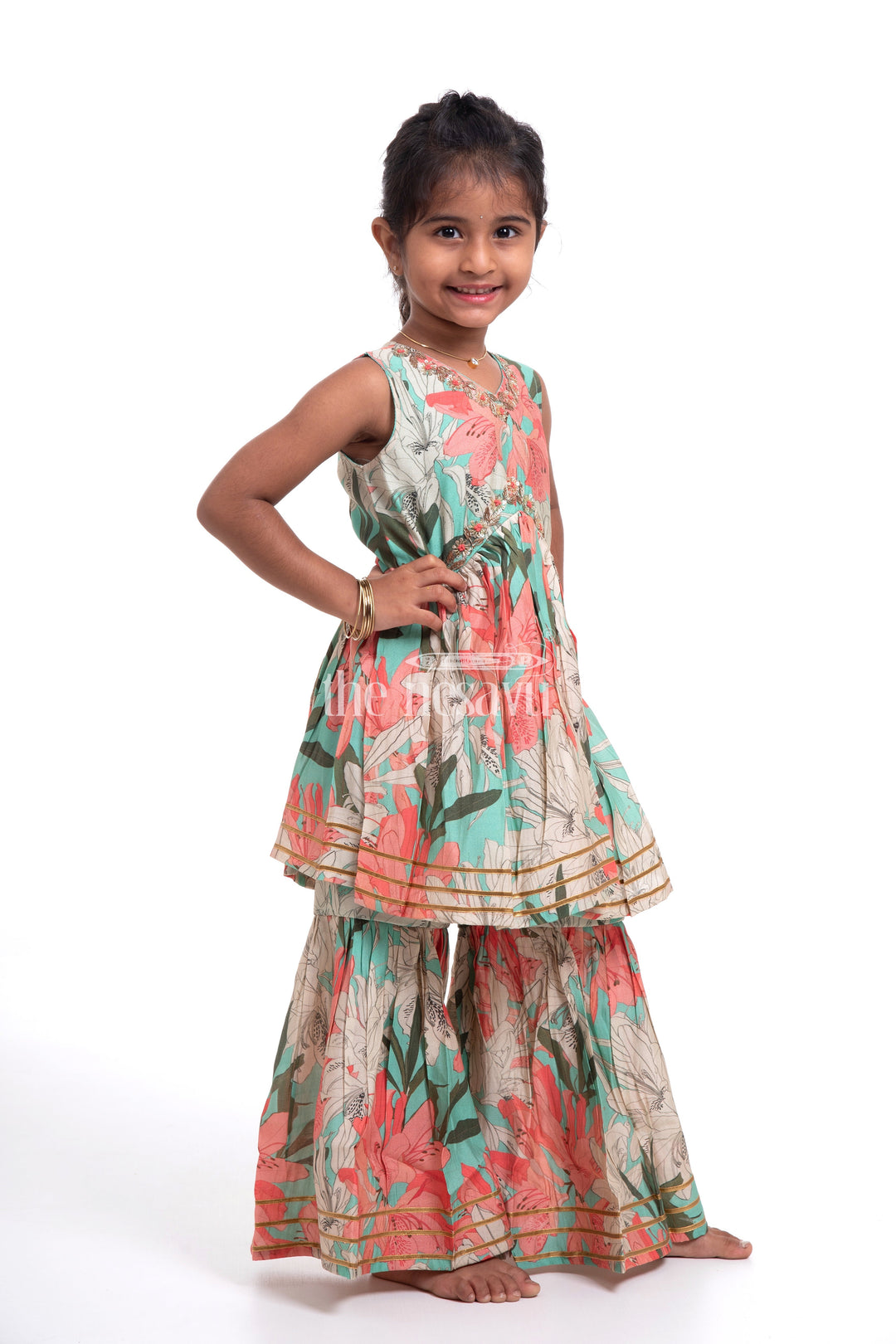 Modal Silk Sharara Suit Party Wear for Girls Navratri Festive