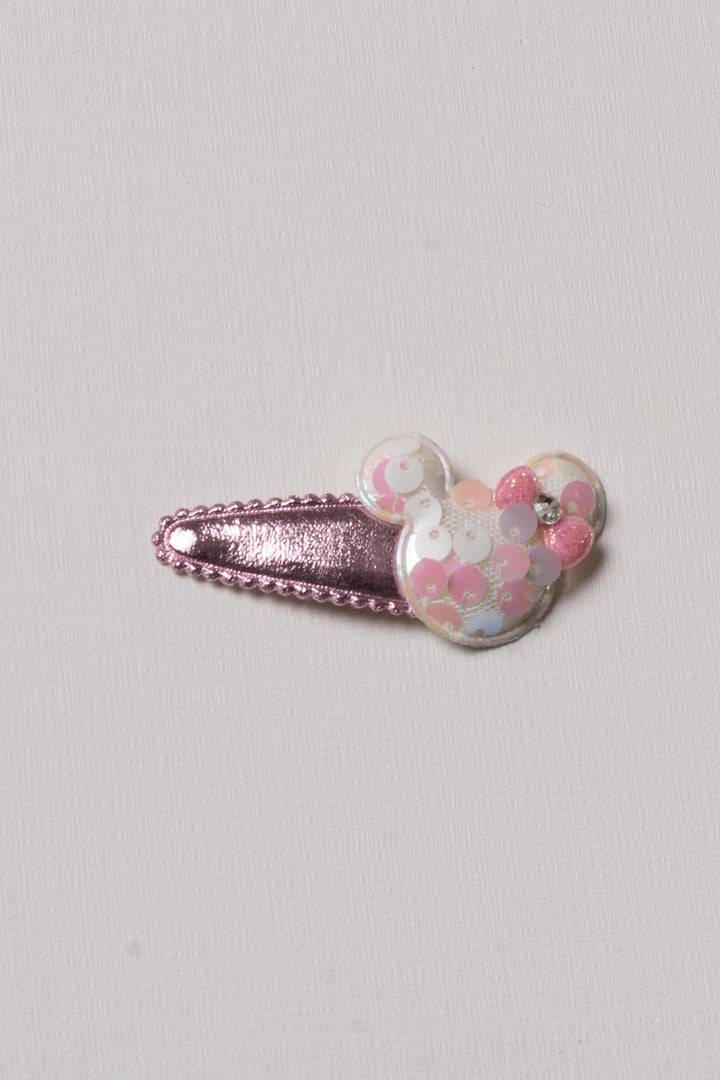 The Nesavu Tick Tac Clip Pastel Sequin Embellished Tic Tac Clip for Girls Nesavu Girls Glittery Pastel Tic Tac Hair Clip | Playful Sparkle Accessory | The Nesavu
