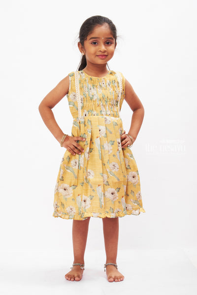 Elegant Nandi Print Maxi Frock for Girls main image 0