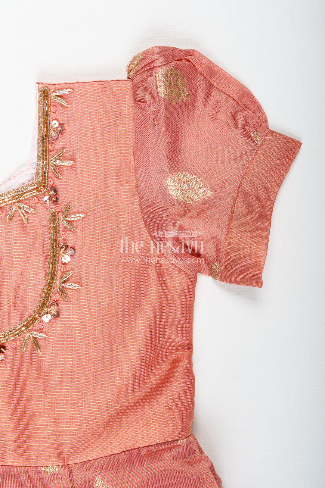 The Nesavu Silk Frock Pattu Frock For Baby Girl Naming Ceremony Nesavu Nesavu South Indian Pattu Frock Girls Zari Embroidery Naming Ceremony Functions