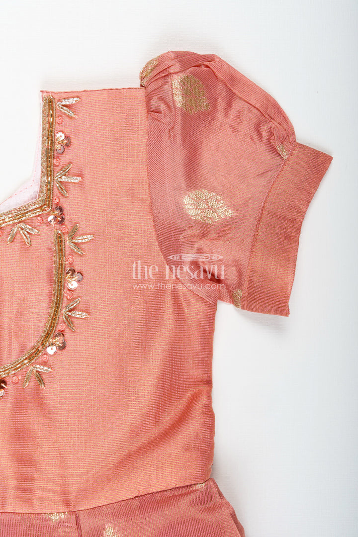 The Nesavu Silk Frock Pattu Frock For Baby Girl Naming Ceremony Nesavu Nesavu South Indian Pattu Frock Girls Zari Embroidery Naming Ceremony Functions