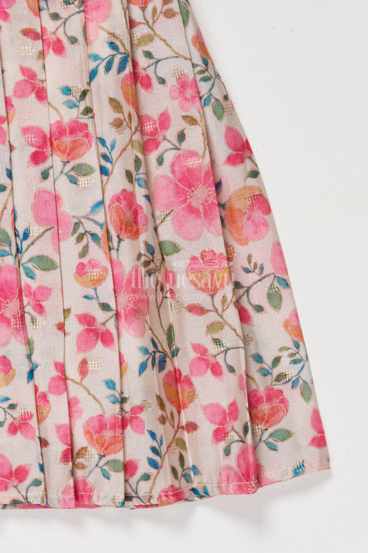 The Nesavu Pattu Pavadai Pattu Pavadai for Baby Girl’s Festive Days and Family Gatherings Nesavu Nesavu pattu pavadai baby girls Banaras tissue silk raw silk yoke festive occasions