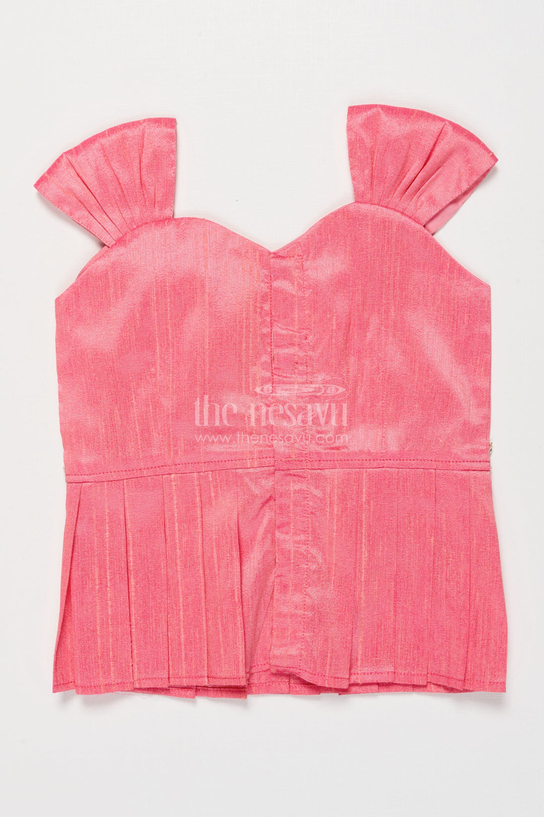 The Nesavu Pattu Pavadai Pattu Pavadai for Baby Girl’s Festive Days and Family Gatherings Nesavu Nesavu pattu pavadai baby girls Banaras tissue silk raw silk yoke festive occasions