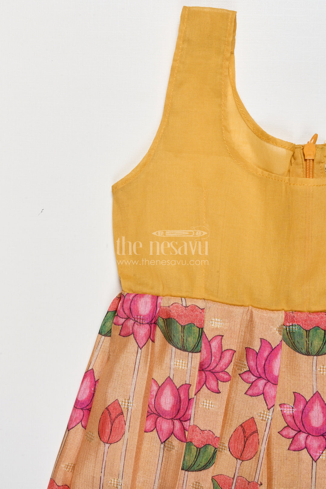 The Nesavu Pattu Pavadai Pattu Pavadai for Baby Girl’s First Festival or Traditional Ceremony Nesavu Nesavu baby girl pattu pavadai chanderi yoke traditional festivals naming ceremonies