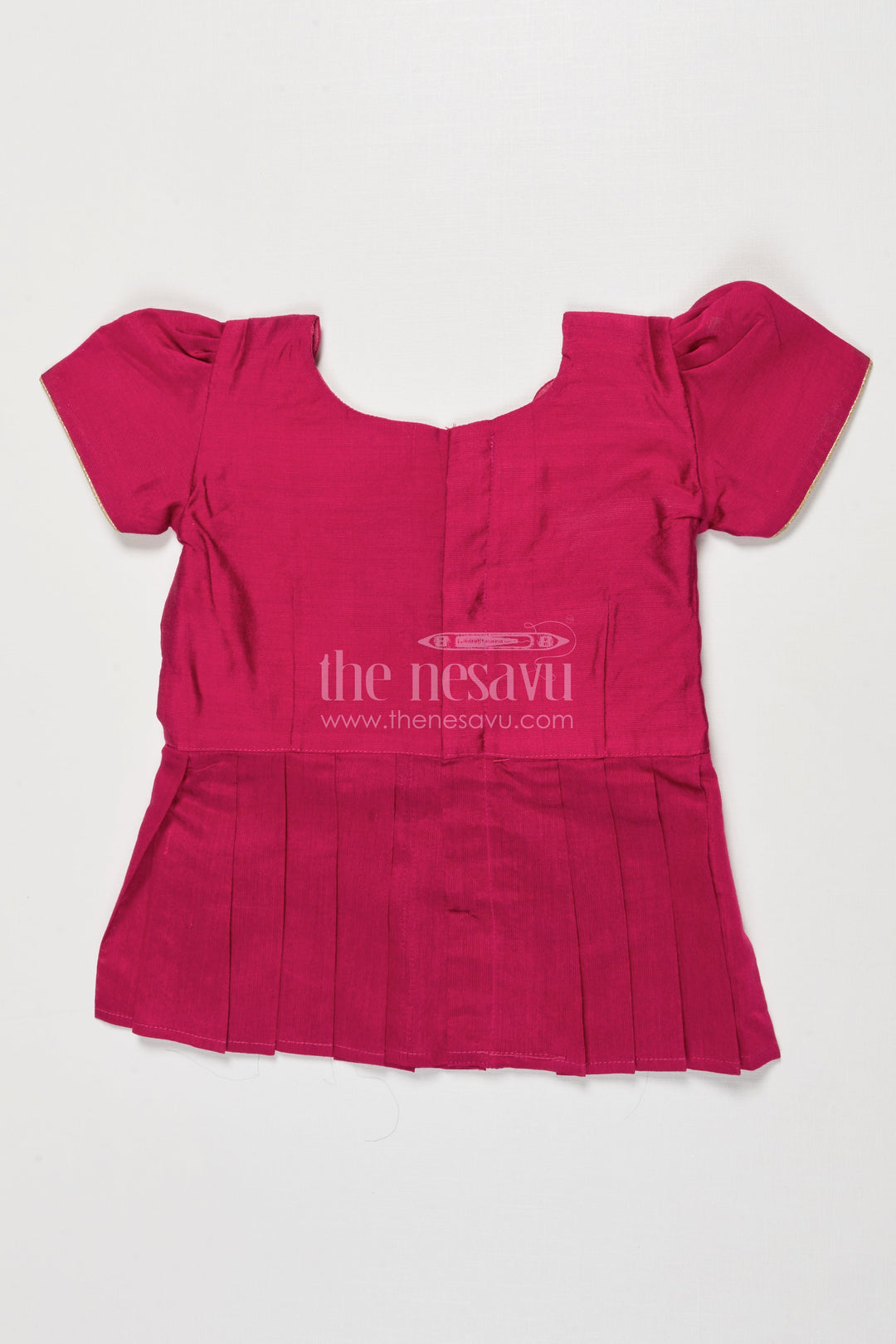 The Nesavu Pattu Pavadai Pattu Pavadai for Baby Girl’s First Festival or Traditional Ceremony Nesavu Nesavu baby girl pattu pavadai chanderi yoke traditional festivals naming ceremonies