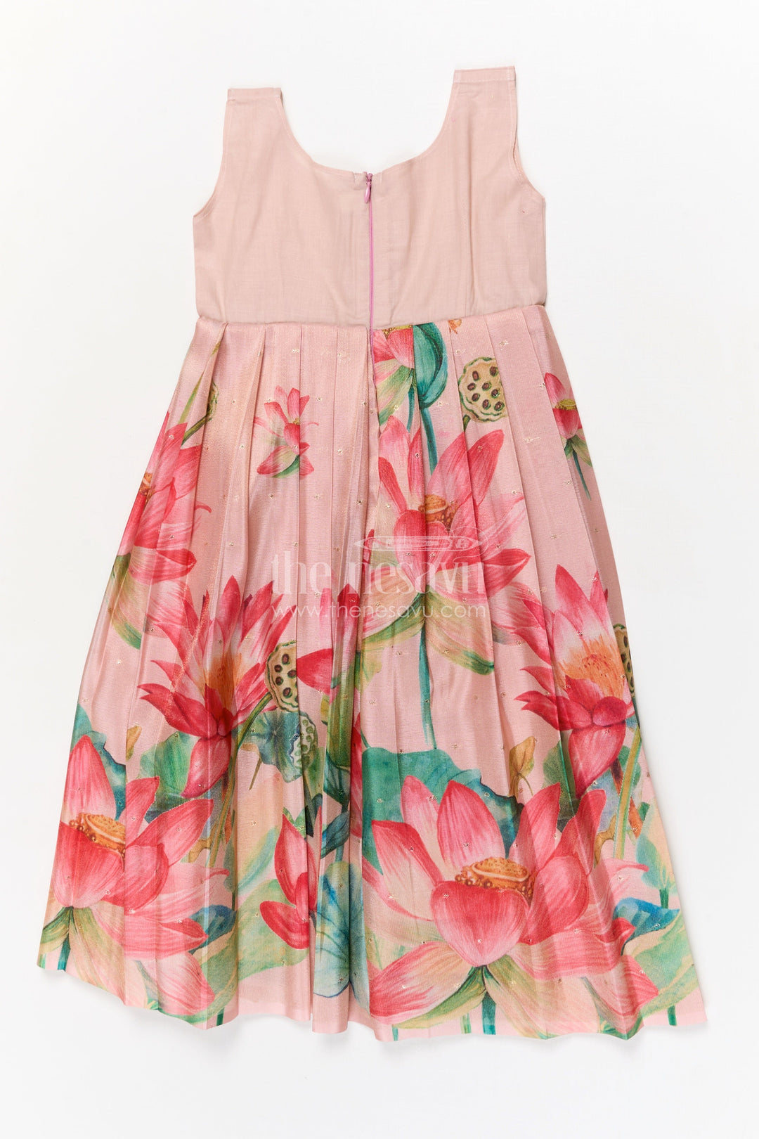 The Nesavu Pattu Pavadai Pattu Pavadai for Toddler Girl with Raw Silk Yoke for Ethnic Family Events Nesavu Nesavu toddler girl pattu pavadai with raw silk yoke and Banaras art silk skirt for festive family gatherings