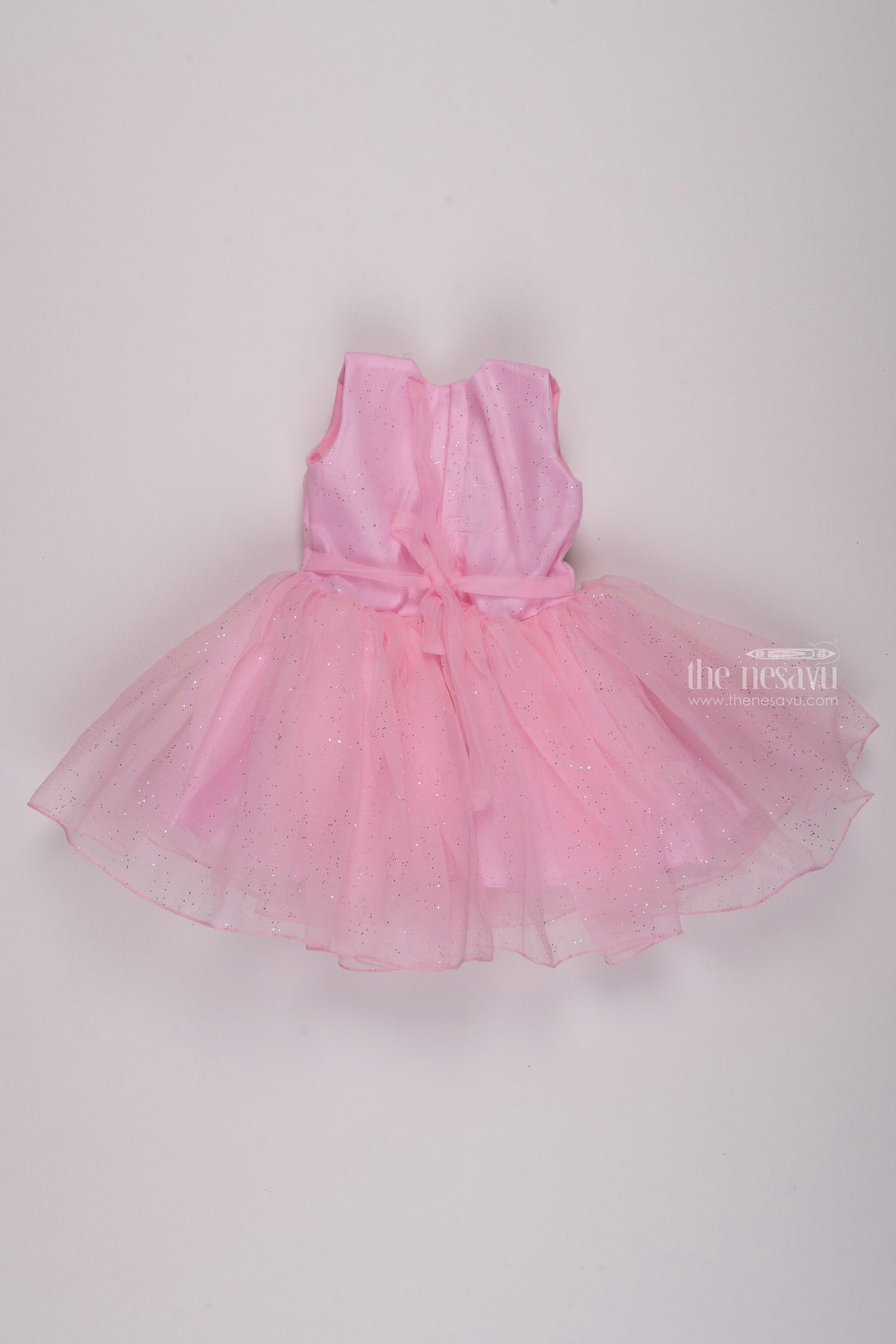 The Nesavu Girls Tutu Frock Petal Pink Parade: Multicolor Layered Party Frock with Vibrant Applique Designs Nesavu Birthday Girl Outfit Frock Selections | Trendy Dresses for Little Girls | The Nesavu