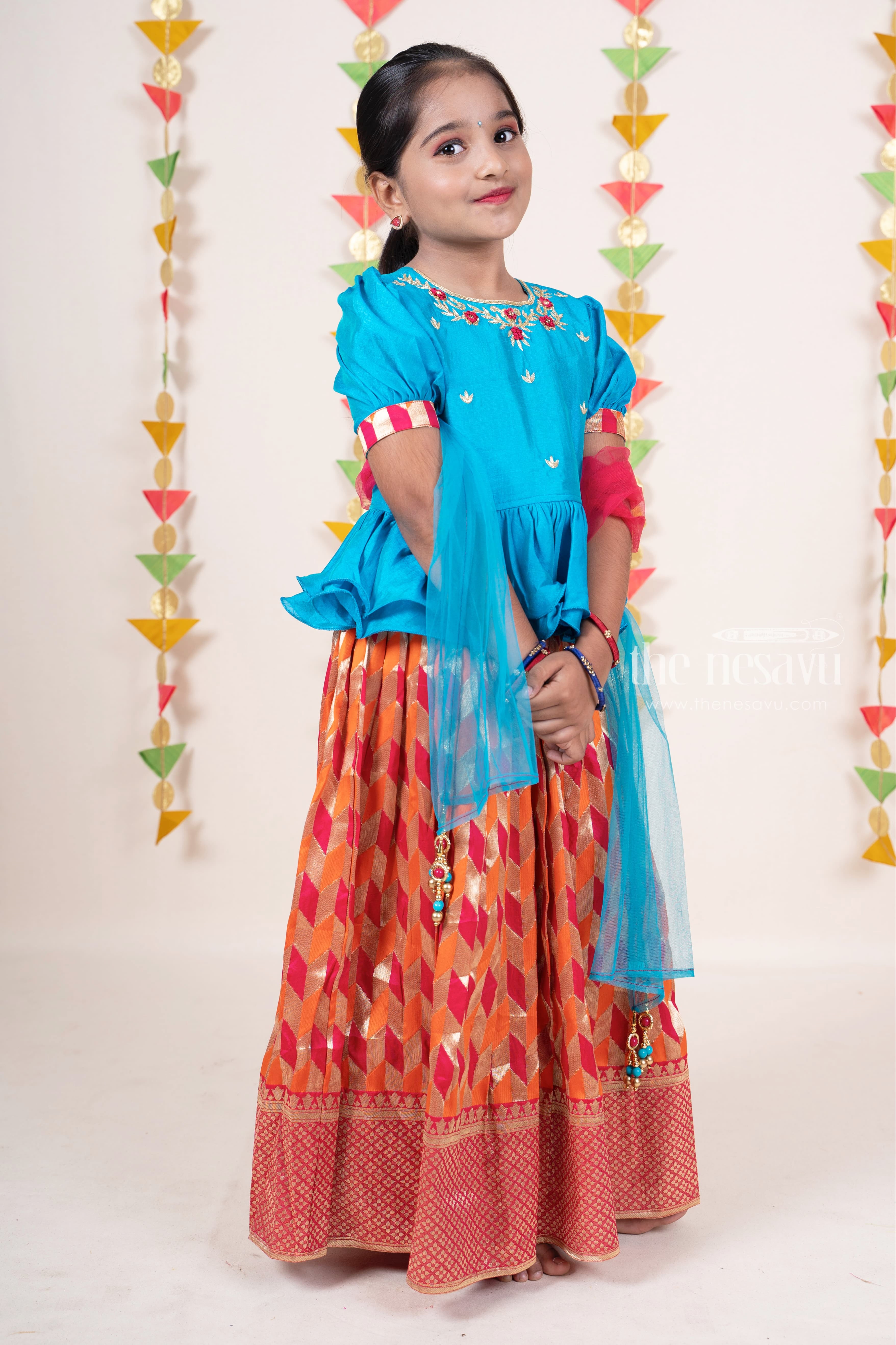 Lehenga Dresses For Baby Girls Online Party Wear Ghagra With Blouse The Nesavu The Nesavu