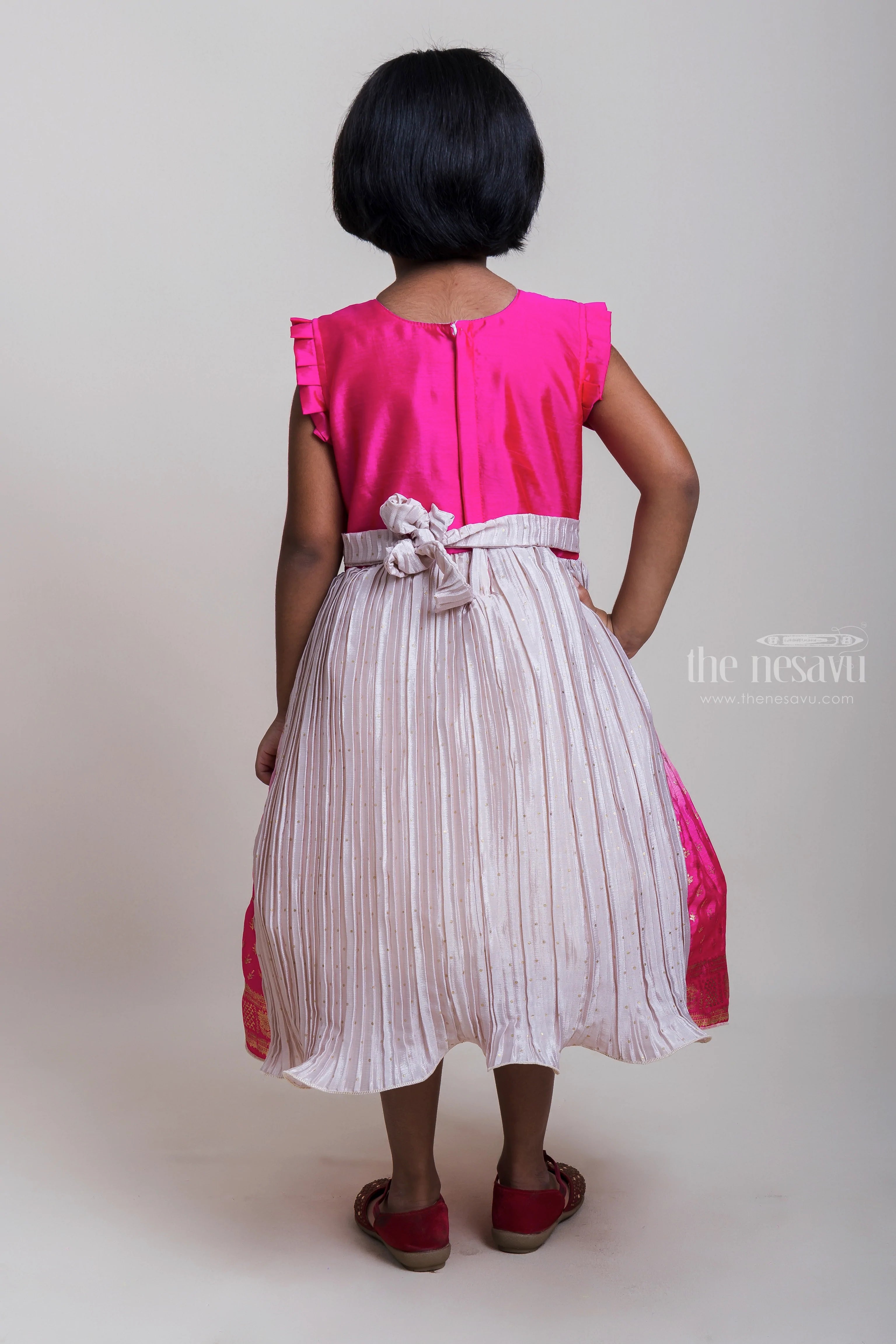 Cotton Gown in Pink | Cotton gowns, Gown party wear, Party wear gown