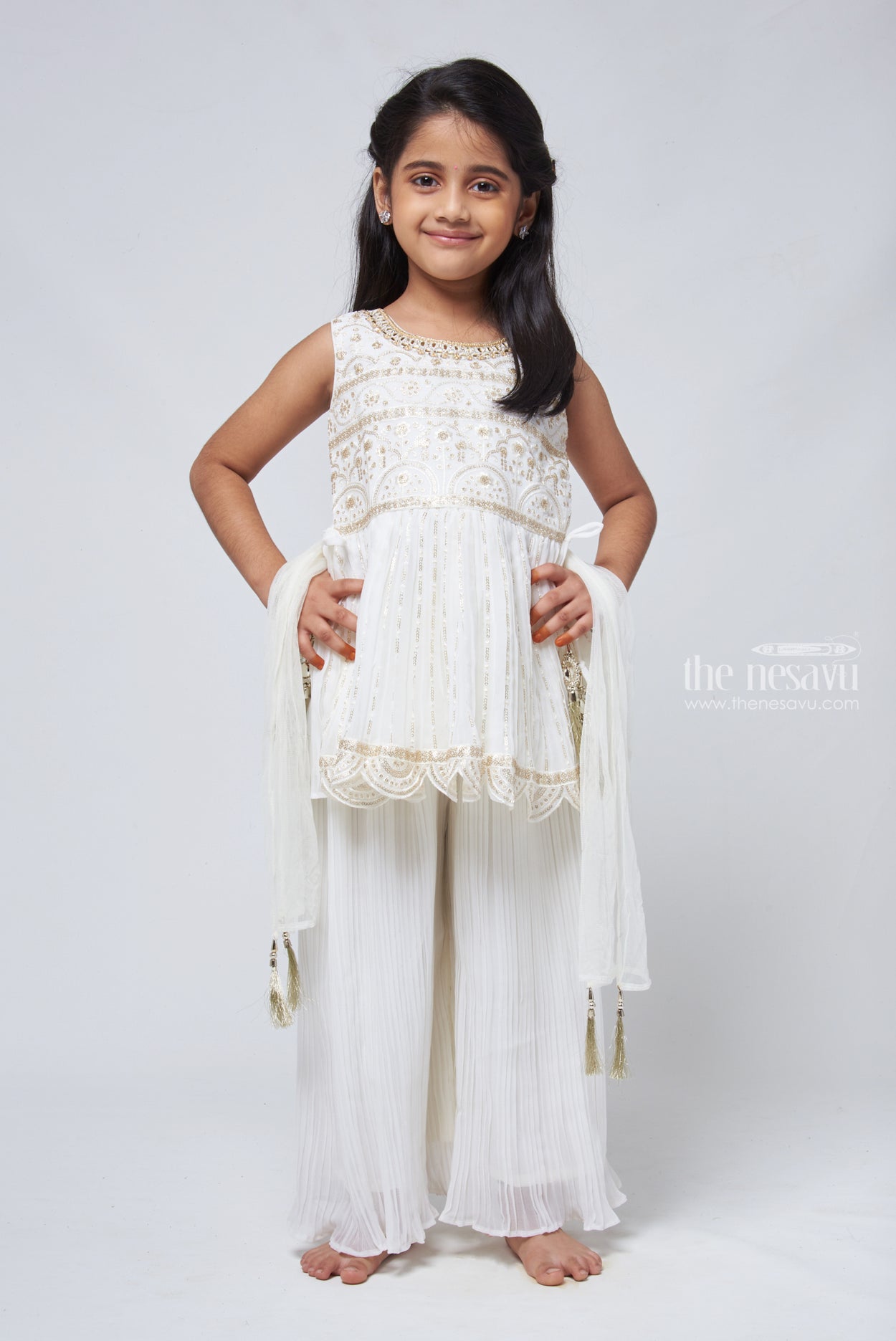 Yellow Peplum Kurti and Dhoti Set | Trending Wedding and Ethnic wear –  Lagorii Kids