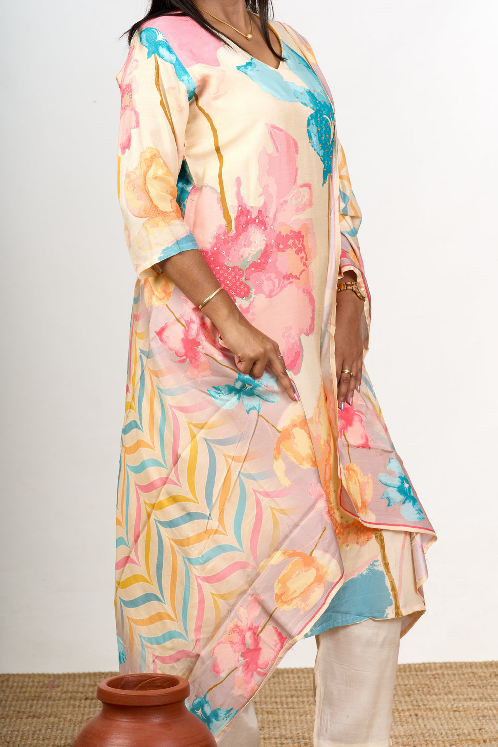 The Nesavu Womens Straight Suit Sets Pure Cotton Kurta Sets with Dupatta in Multicolor Prints for Women’s Comfortable Wear Nesavu Nesavu Pure Cotton Multicolor Kurta Sets Printed Dupatta Womens Comfortable Summer Wear