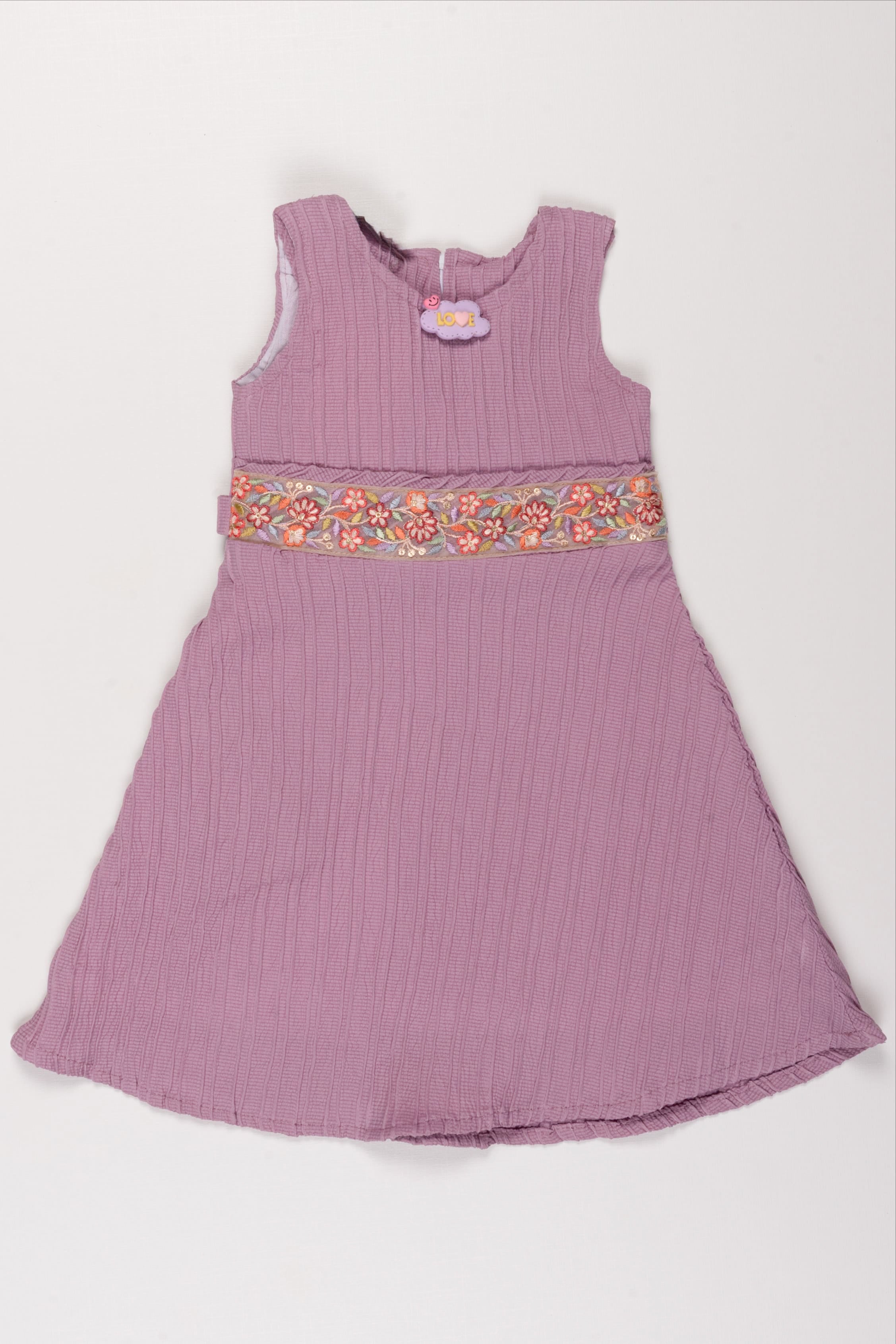 girls-lavender-pleated-cotton-frock-fancy-floral-embroidered-dress