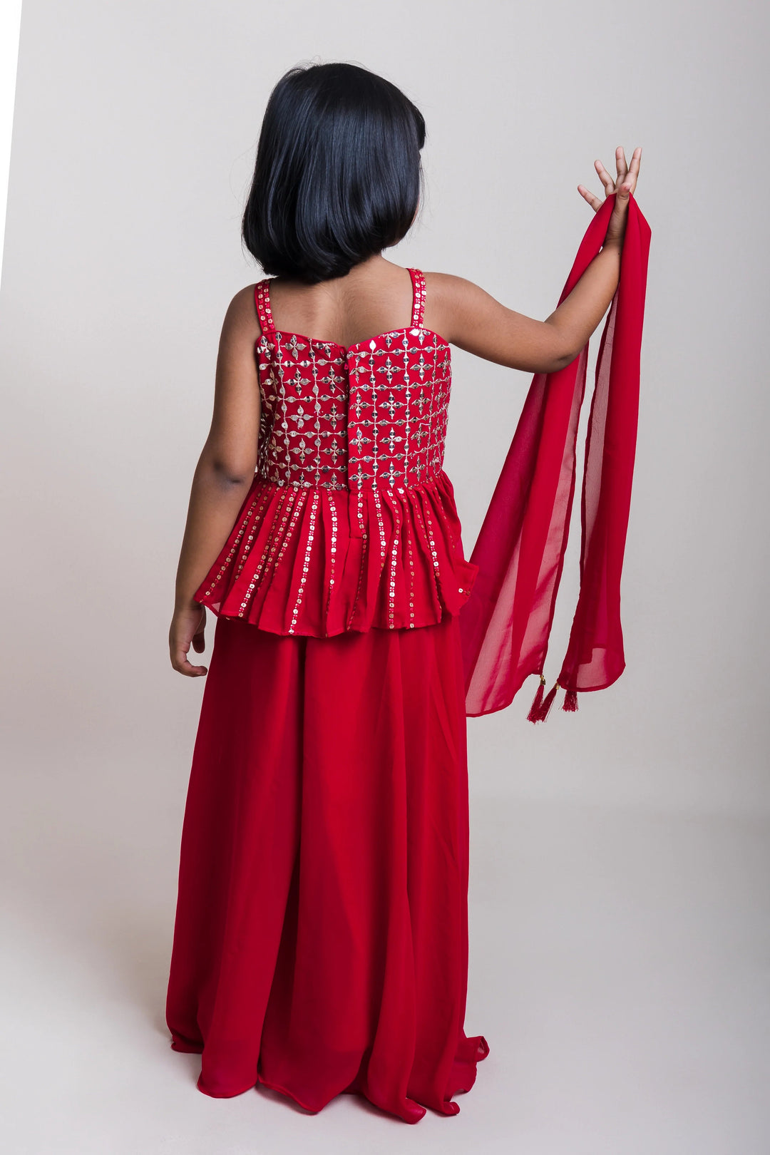 Girls Party Wear Ethnic Dresses Trending Palazzo Suit The