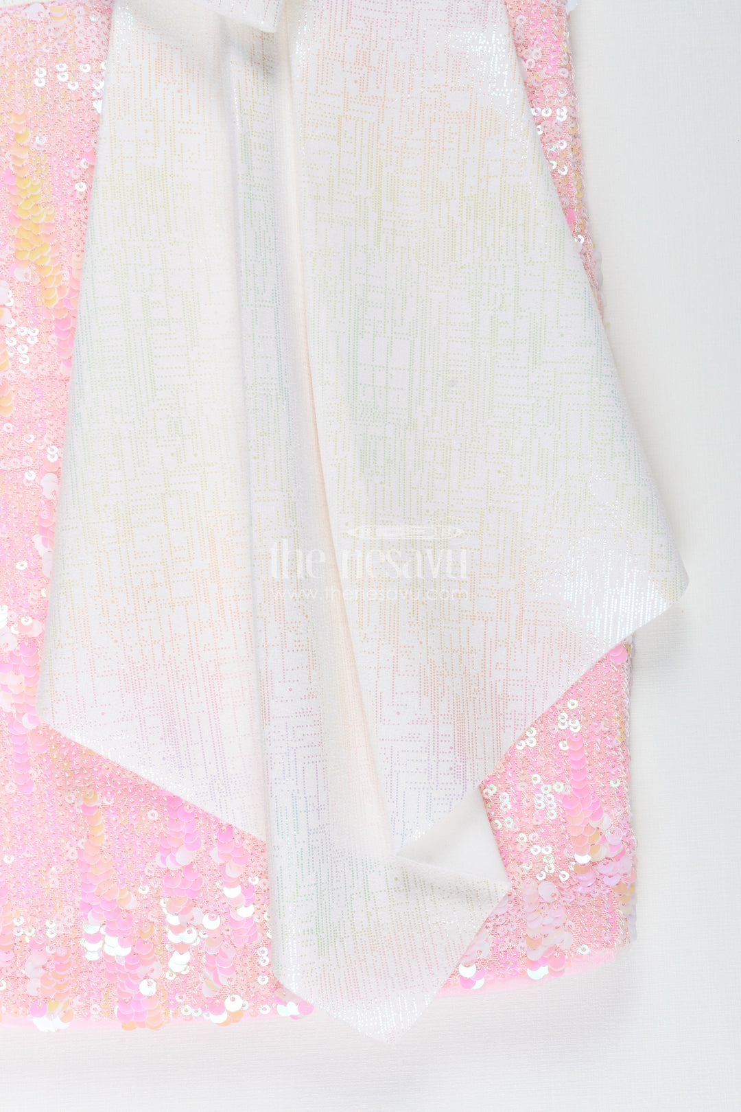 The Nesavu Girls Fancy Party Frock Sequin party dress for baby girl with matching bow and bag ideal birthday outfit Nesavu Nesavu sequin frock baby girls bow bag  perfect party wear birthdays