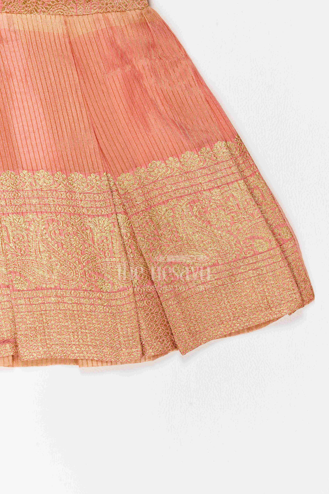 The Nesavu Silk Frock Silk Frock for Girls with Statement Border for Family Functions Nesavu Nesavu Silk Frock For Girls With Statement Border