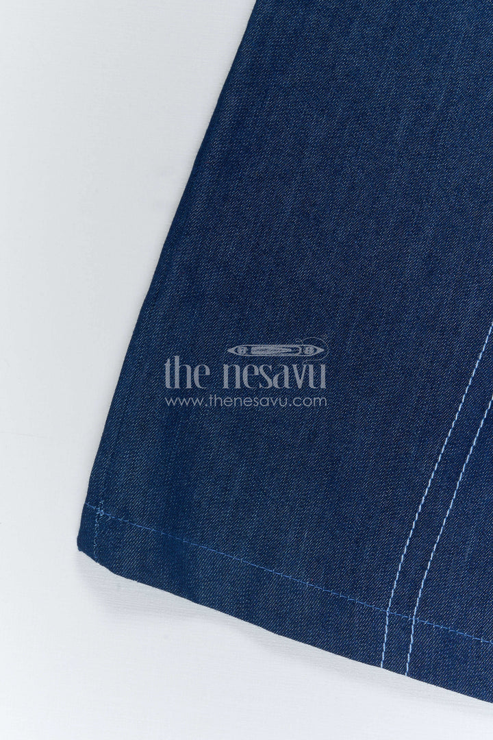 The Nesavu Girls Co-Ord Sets Sleeveless Girls Co Ord Set for Casual Travel Styling Nesavu Nesavu Sleeveless Girls Co Ord Set With Wide Leg Pants For Casual Travel Styling