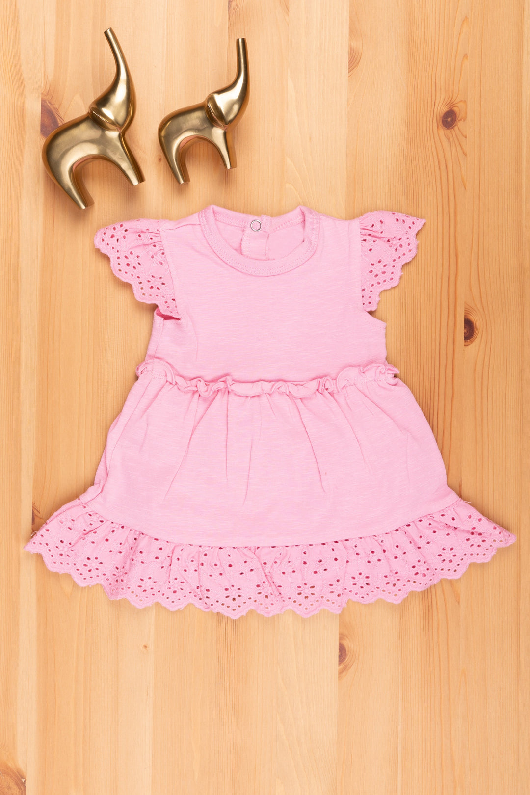 The Nesavu Baby Rompers/Onesies Soft and Stylish Infant Rompers for Your Little One Nesavu 10 (NB) / Pink LIF001B Trendy Infant Rompers | Soft and Stylish Baby One-Pieces