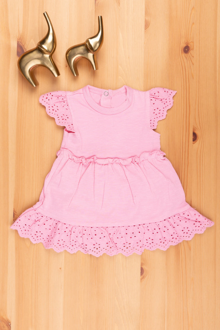 The Nesavu Baby Rompers/Onesies Soft and Stylish Infant Rompers for Your Little One Nesavu 10 (NB) / Pink LIF001B Trendy Infant Rompers | Soft and Stylish Baby One-Pieces