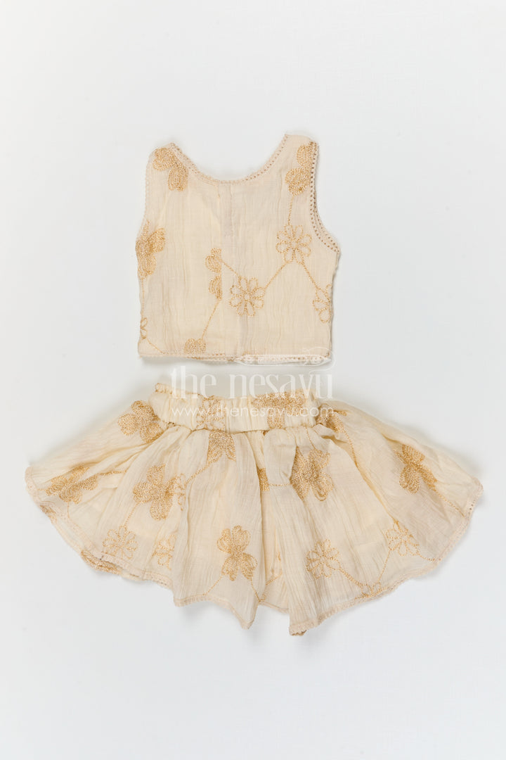 The Nesavu Baby Cotton Frocks Soft Cotton Party Frock for Baby Girl Celebrations Nesavu Nesavu baby girl cotton frock for birthdays with thread embroidery soft breathable fabric and flared design