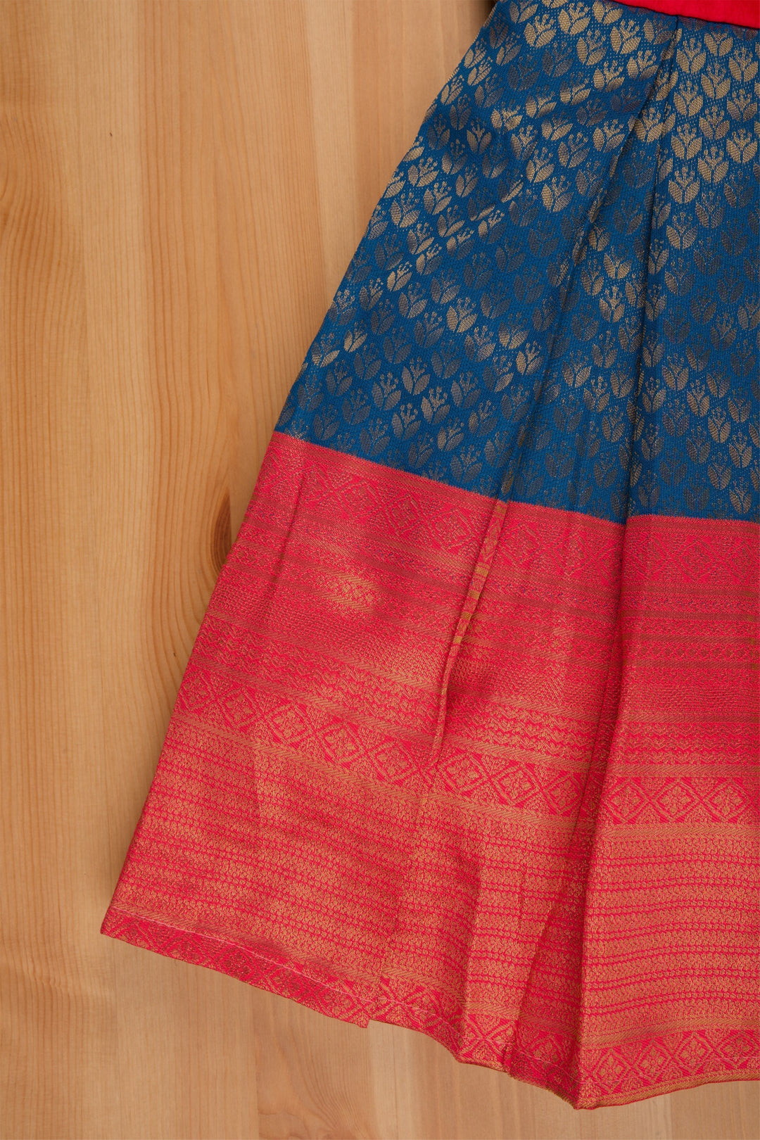 The Nesavu Silk Party Frock Sparkling Rhine Stone Artistry on Brocade Design Pink Pattu Dress Elegance for Little Girls Nesavu Festive Wear Silk Frock For Girls | Traditional Pattu Frock | The Nesavu