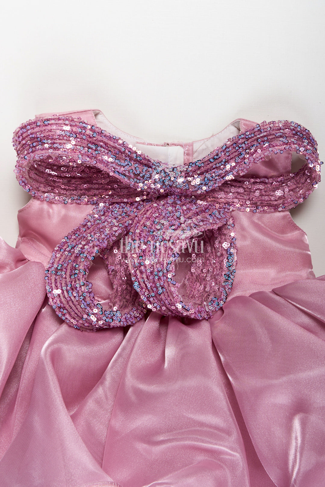 The Nesavu Girls Fancy Party Frock Special Occasion Baby Frock With Ruffles Perfect For Birthday Party Celebrations Nesavu Nesavu Pink Birthday Party Frock Girls Organza Ruffled Layers Sparkling Beaded Bow
