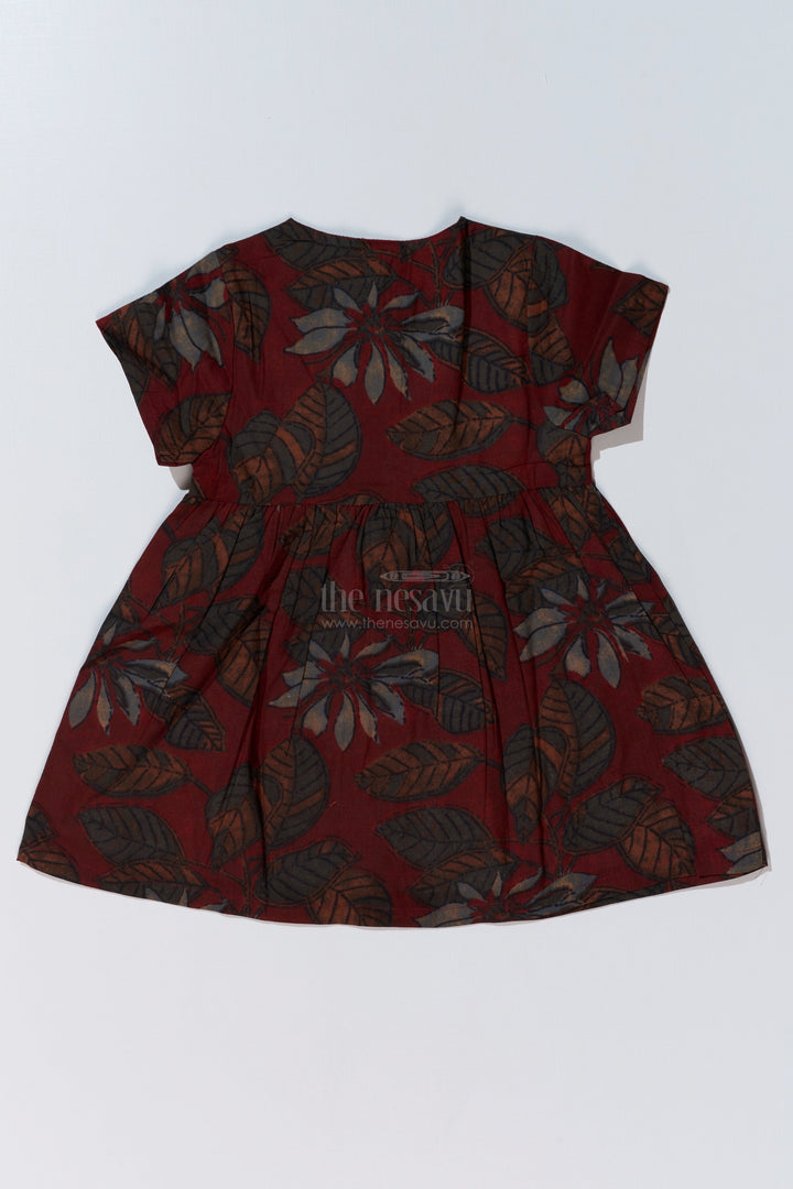 The Nesavu Baby Cotton Frocks Stylish Frock Suit Latest Design for Baby Girls in Cotton Block Printed Fabric Nesavu Nesavu Stylish Frock Suit Latest Design Baby Girls Cotton Block Printed Fabric