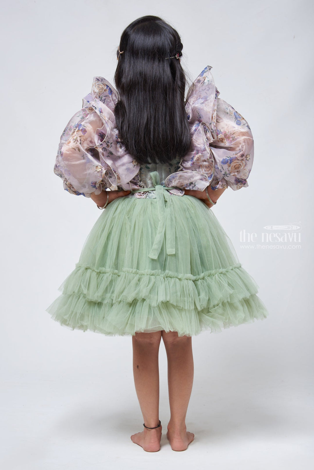 The Nesavu Girls Tutu Frock Stylish Girls Party Dress Modern Design with Traditional Elegance Nesavu Princess Birthday Dress | Baby Girlparty Frock | The Nesavu