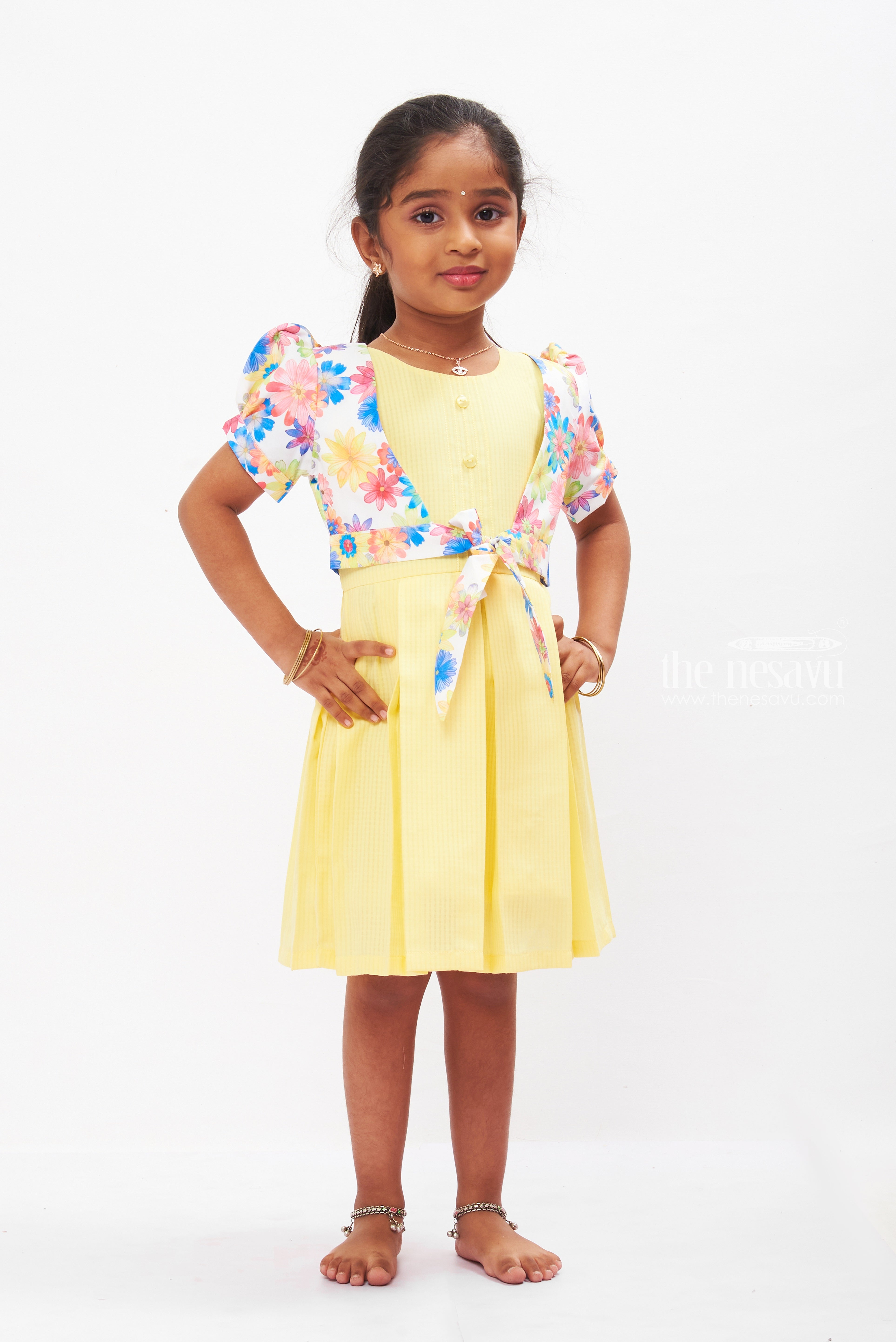 Girls yellow sundress sales