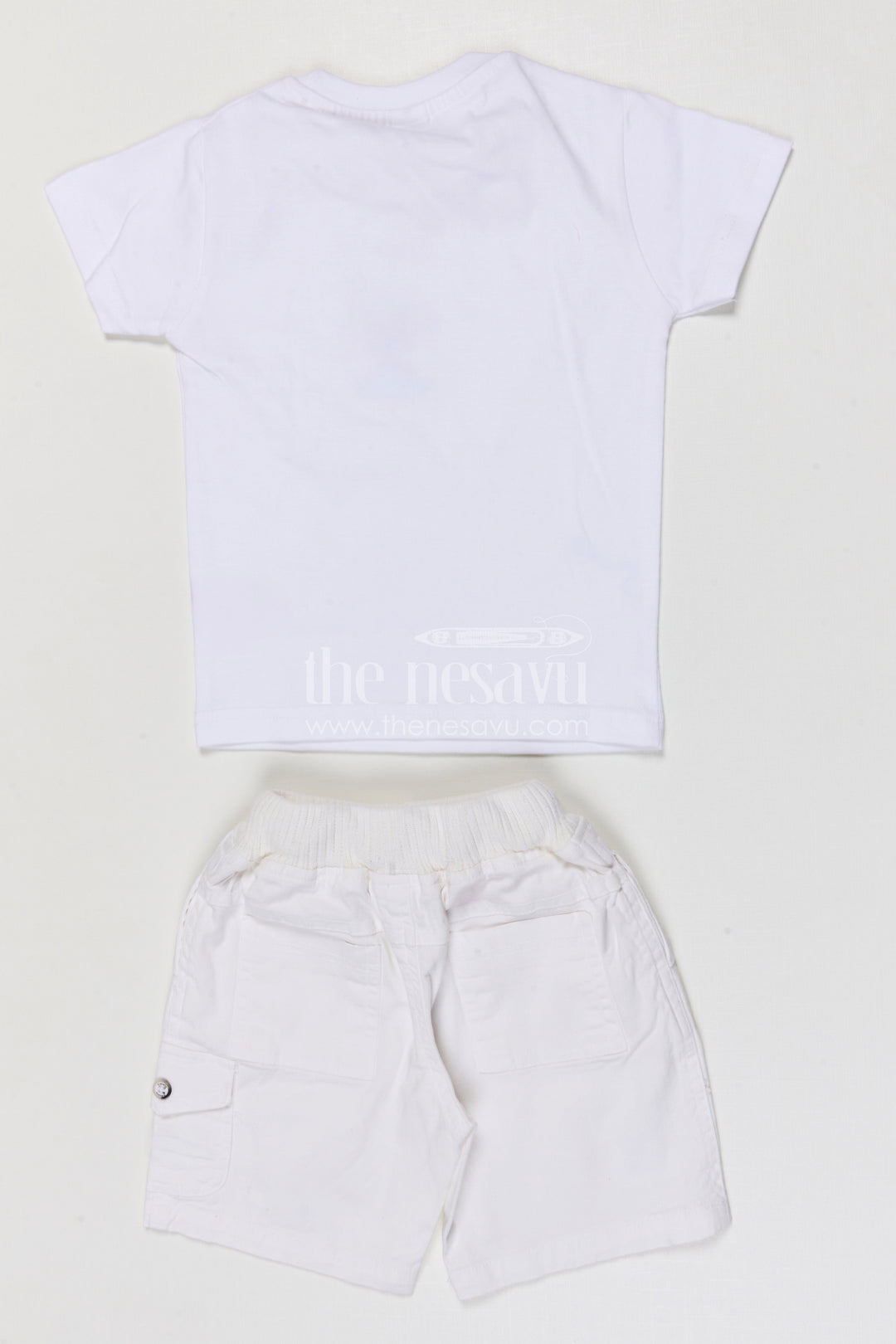 The Nesavu Boys Casual Set Toddler Boy Casual Outfit Set for Everyday Play and Outings Nesavu Nesavu toddler boy cotton casual outfit set for everyday playtime and summer outings with digital print