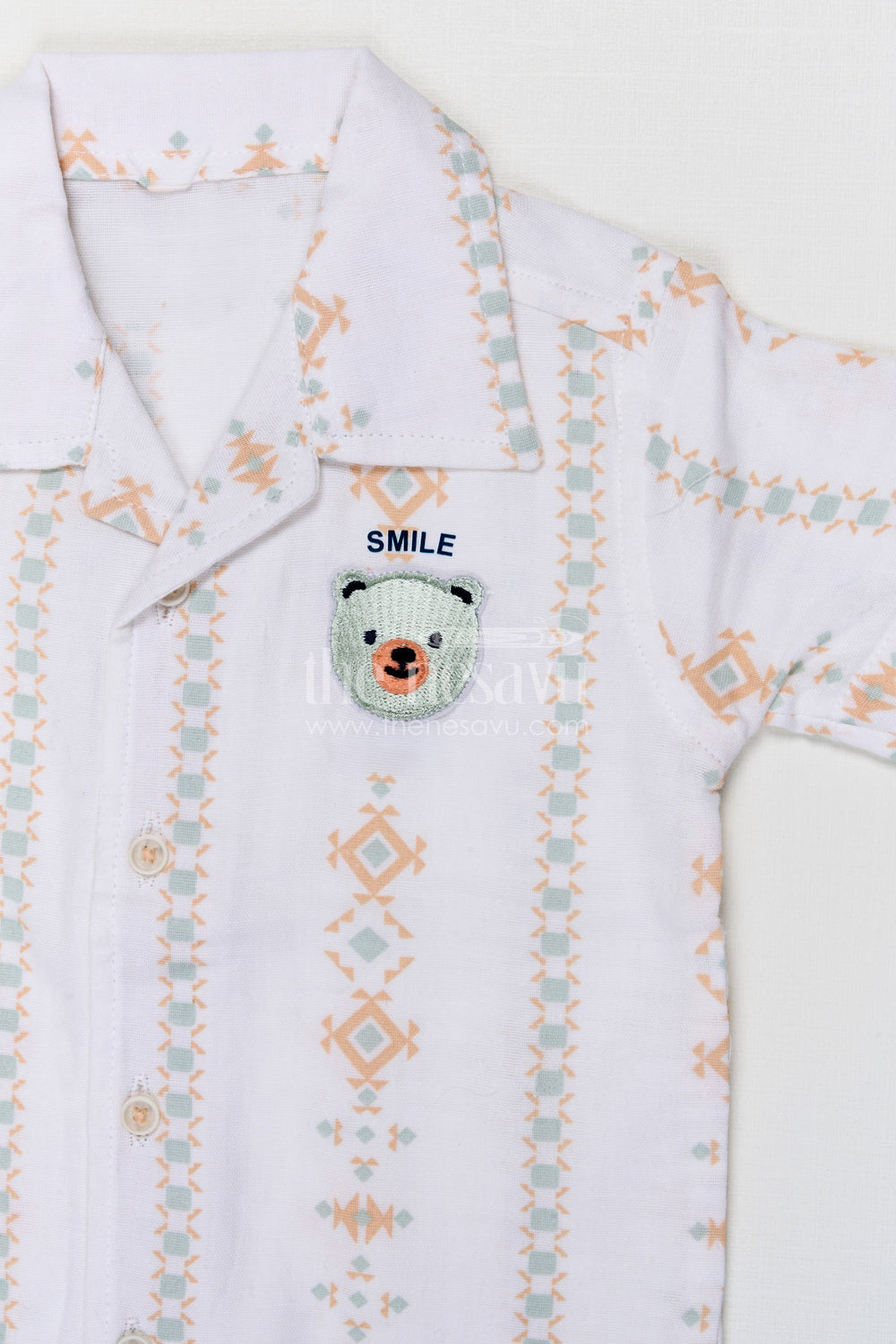 The Nesavu Boys Casual Set Toddler Boy Casual Summer Outfit Set for Everyday Comfort and Play Nesavu Nesavu toddler boy muslin cotton casual outfit set for everyday summer play and outings with digital print