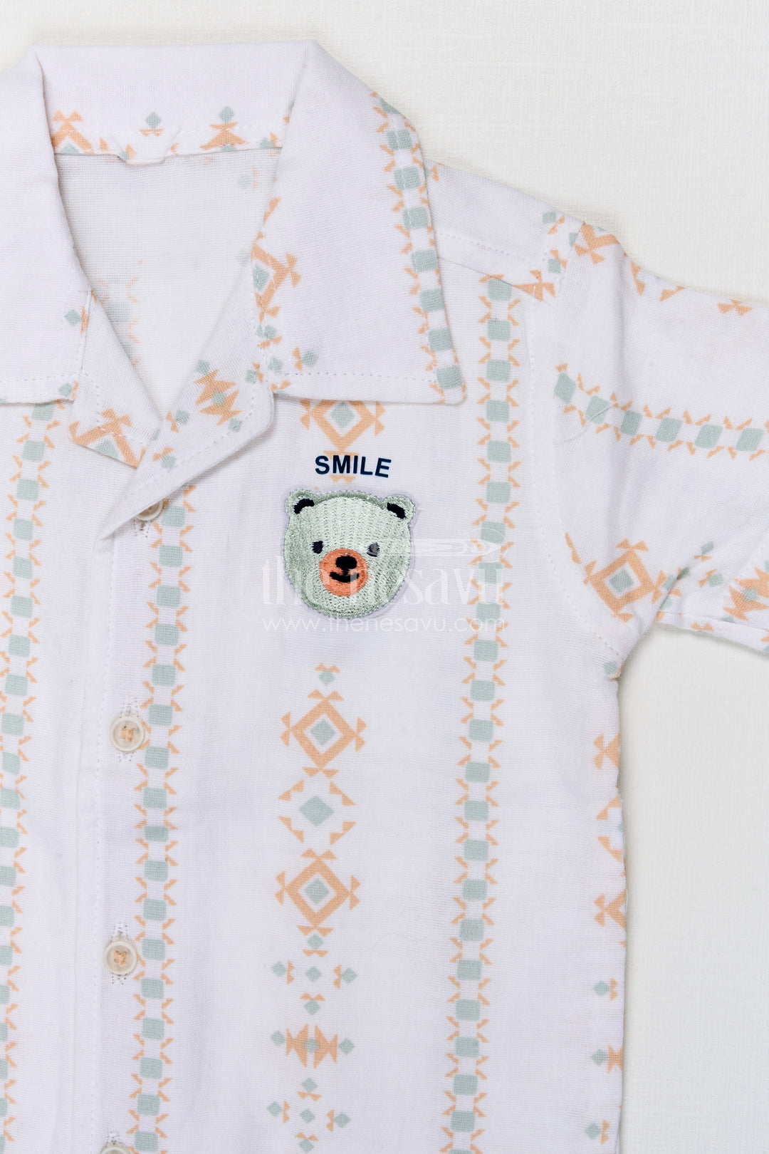 The Nesavu Boys Casual Set Toddler Boy Casual Summer Outfit Set for Everyday Comfort and Play Nesavu Nesavu toddler boy muslin cotton casual outfit set for everyday summer play and outings with digital print