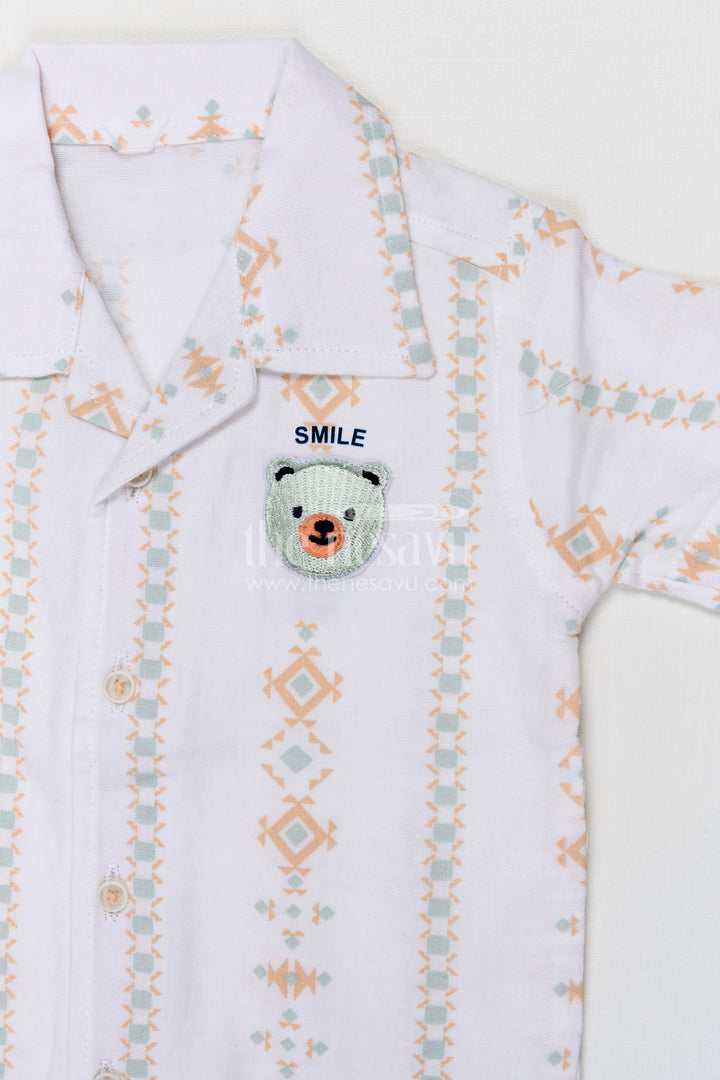 The Nesavu Boys Casual Set Toddler Boy Casual Summer Outfit Set for Everyday Comfort and Play Nesavu Nesavu toddler boy muslin cotton casual outfit set for everyday summer play and outings with digital print