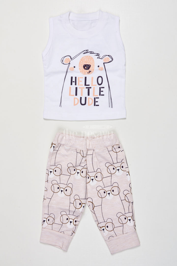 The Nesavu Boys Casual Set Toddler Boy Printed Cotton Outfit for Everyday Wear and Weekend Outings Nesavu Nesavu toddler boy printed cotton outfit set casual wear daily comfort