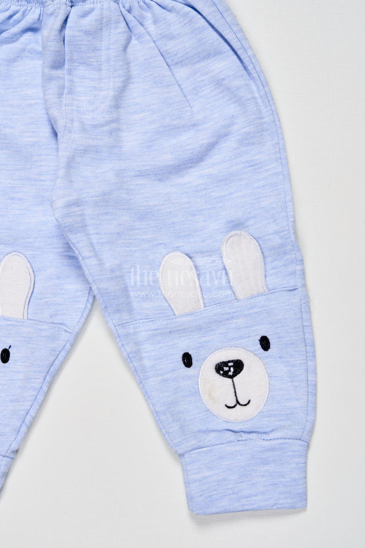 The Nesavu Boys Casual Set Toddler Boys Cotton Jogger Set with Bear Print for Cozy Daily Wear Nesavu Nesavu boys cotton jogger set bear print toddlers  perfect cozy days casual play