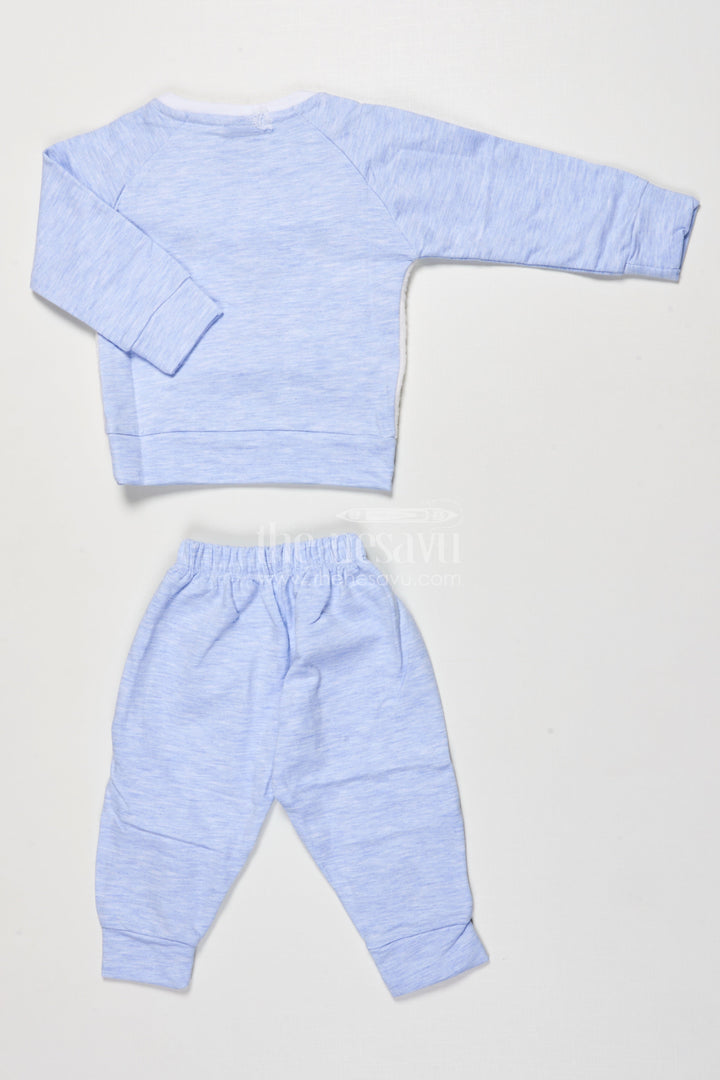 The Nesavu Boys Casual Set Toddler Boys Cotton Jogger Set with Bear Print for Cozy Daily Wear Nesavu Nesavu boys cotton jogger set bear print toddlers  perfect cozy days casual play