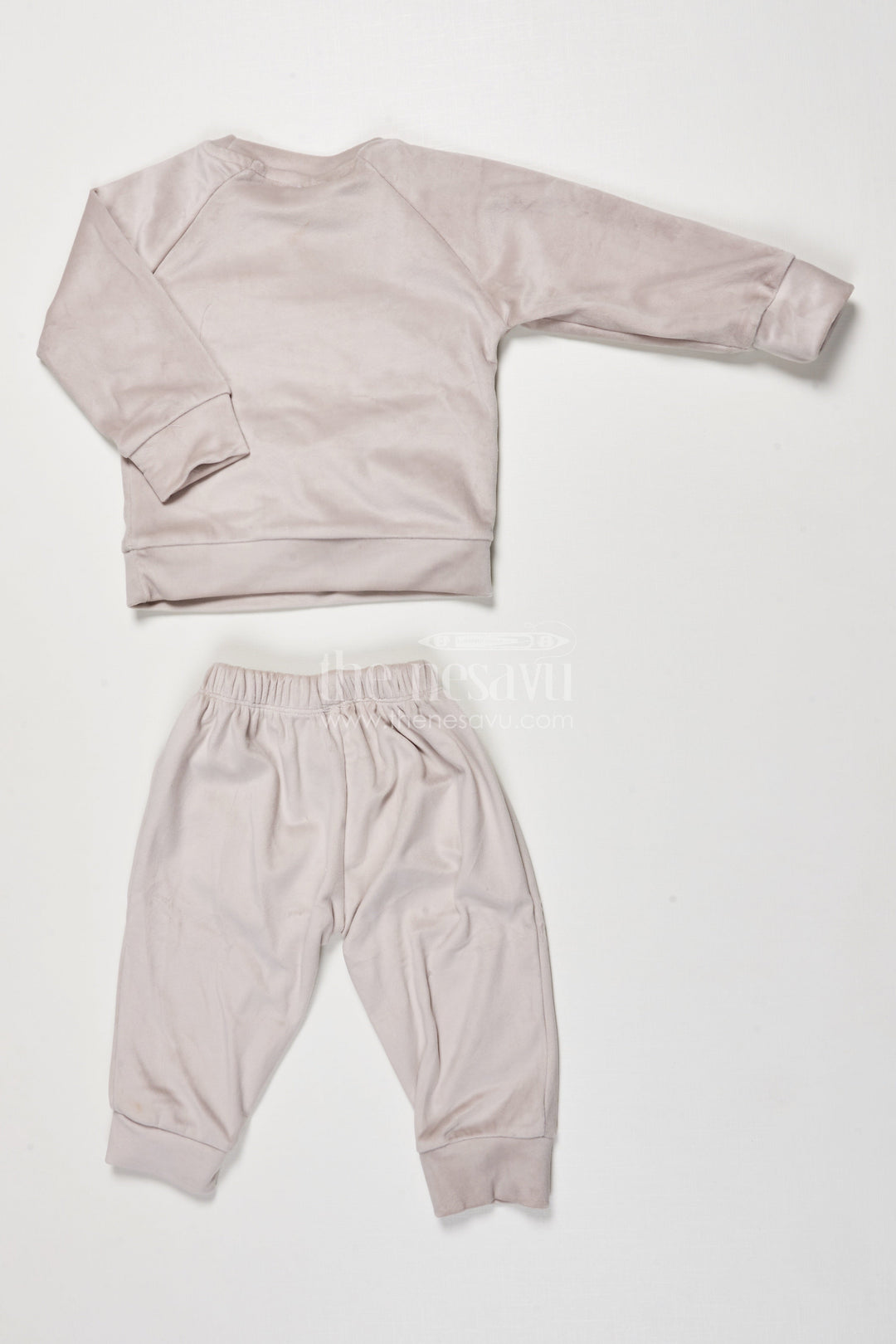 The Nesavu Boys Casual Set Toddler Boys Cotton Set with Joggers for Relaxed Everyday Style Nesavu Nesavu toddler boys cotton jogger set bear print  made cozy wear everyday fun